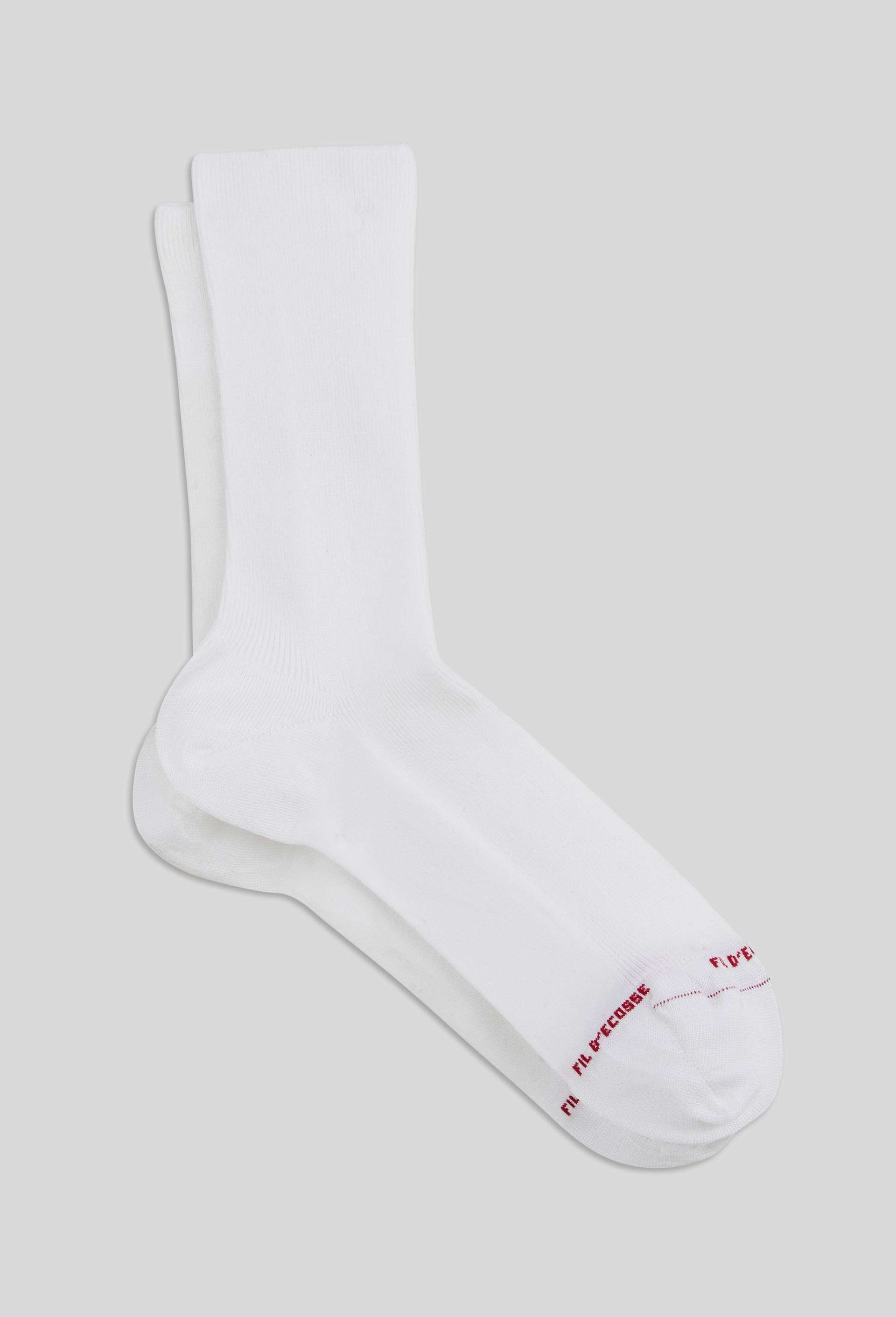 Paire de chaussettes en fil d'&eacute;cosse Labonal, Blanc, large image number 1