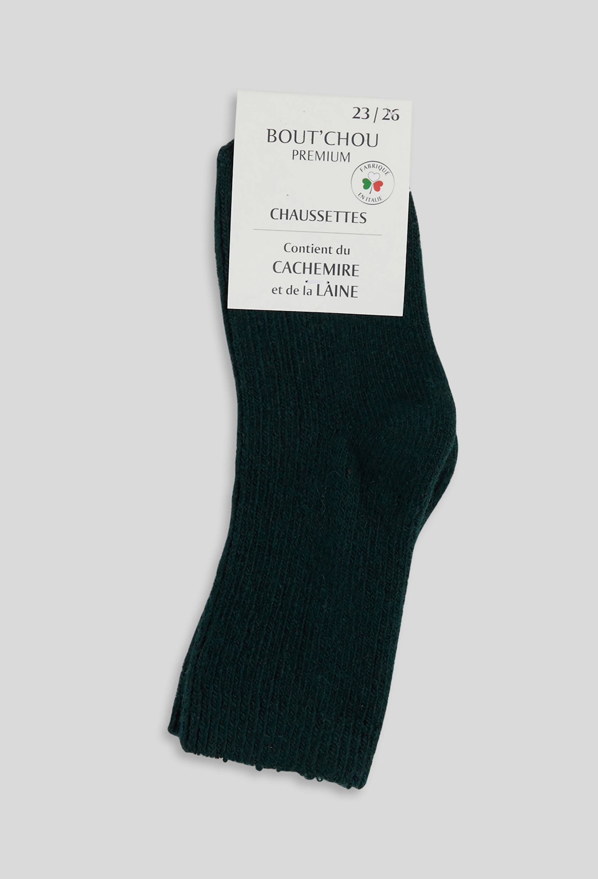 Paire de chaussettes contenant du cachemire et de la laine, Vert, large image number 0