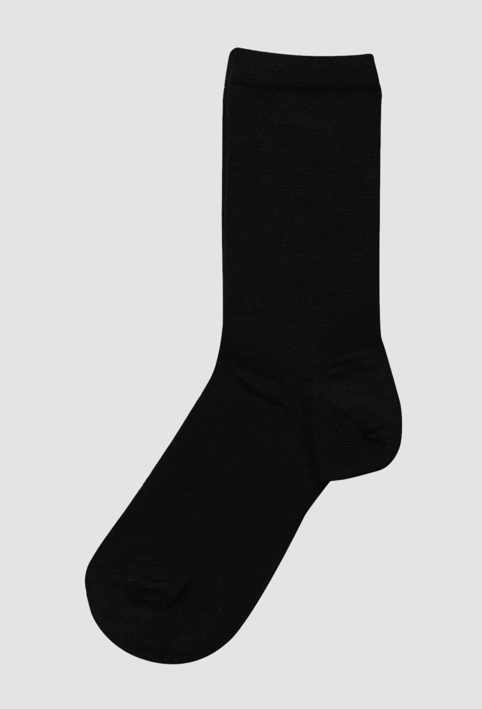 Paire de chaussettes en laine merinos, Noir, large image number 0