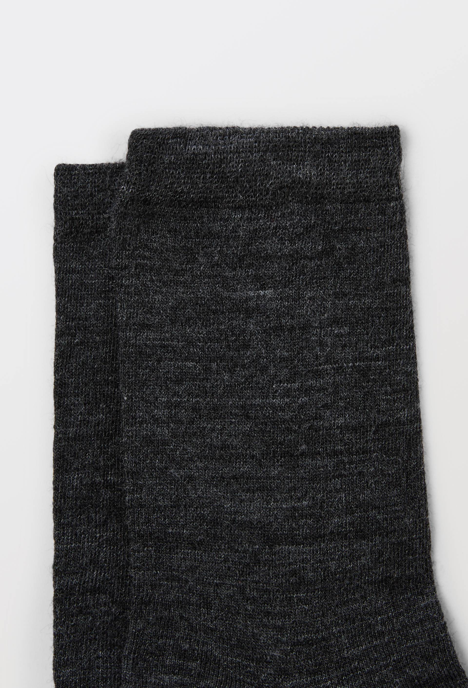 Paire de chaussettes en laine merinos, Gris fonc&eacute;, large image number 1
