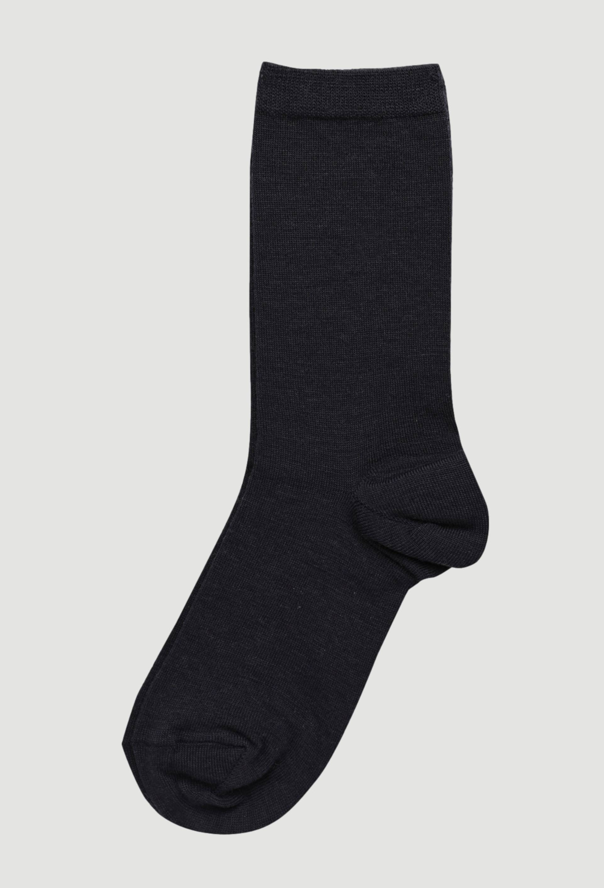 Paire de chaussettes en laine merinos, Bleu fonc&eacute;, large image number 0