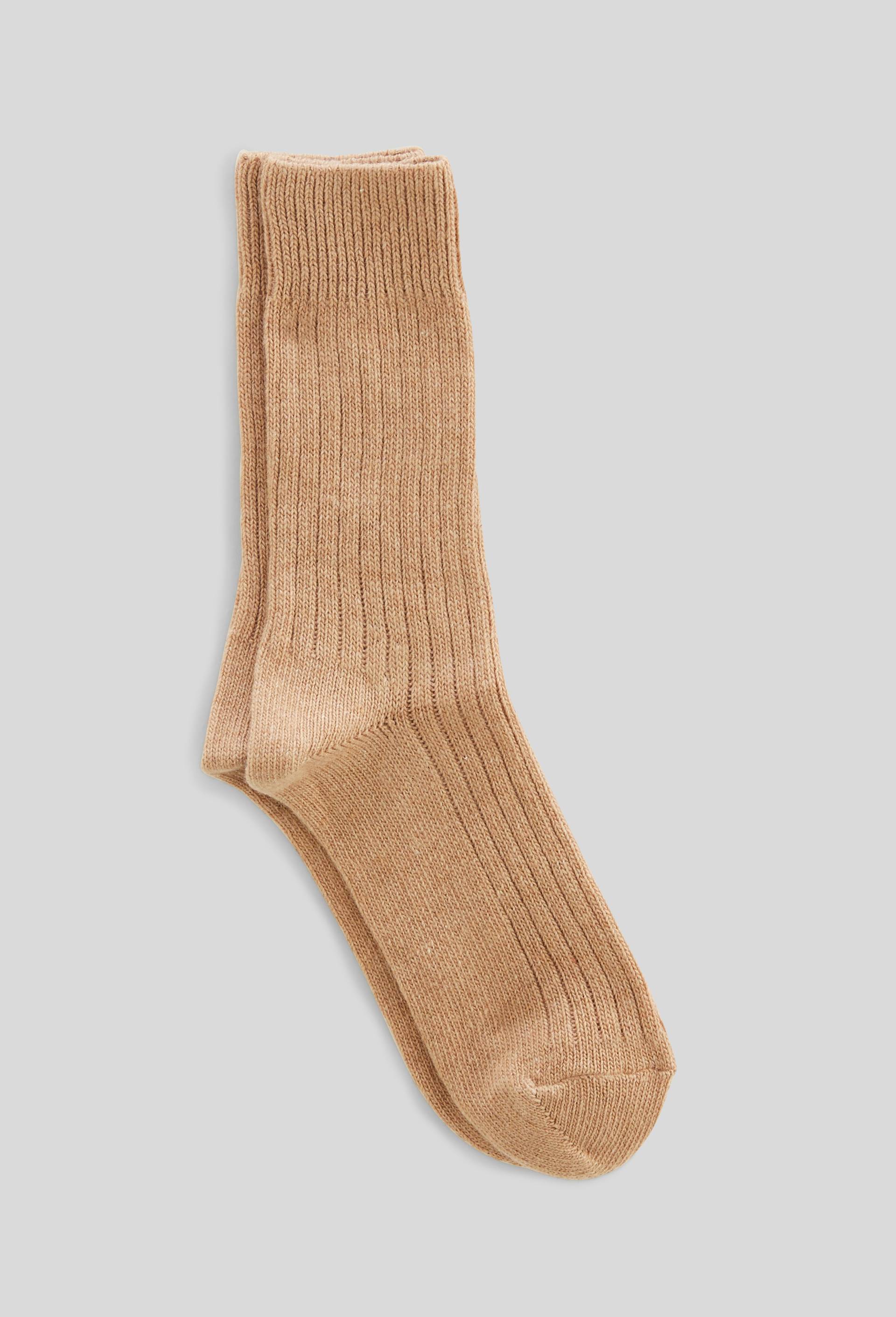 Paire de chaussettes en cachemire, Brun clair, large image number 0