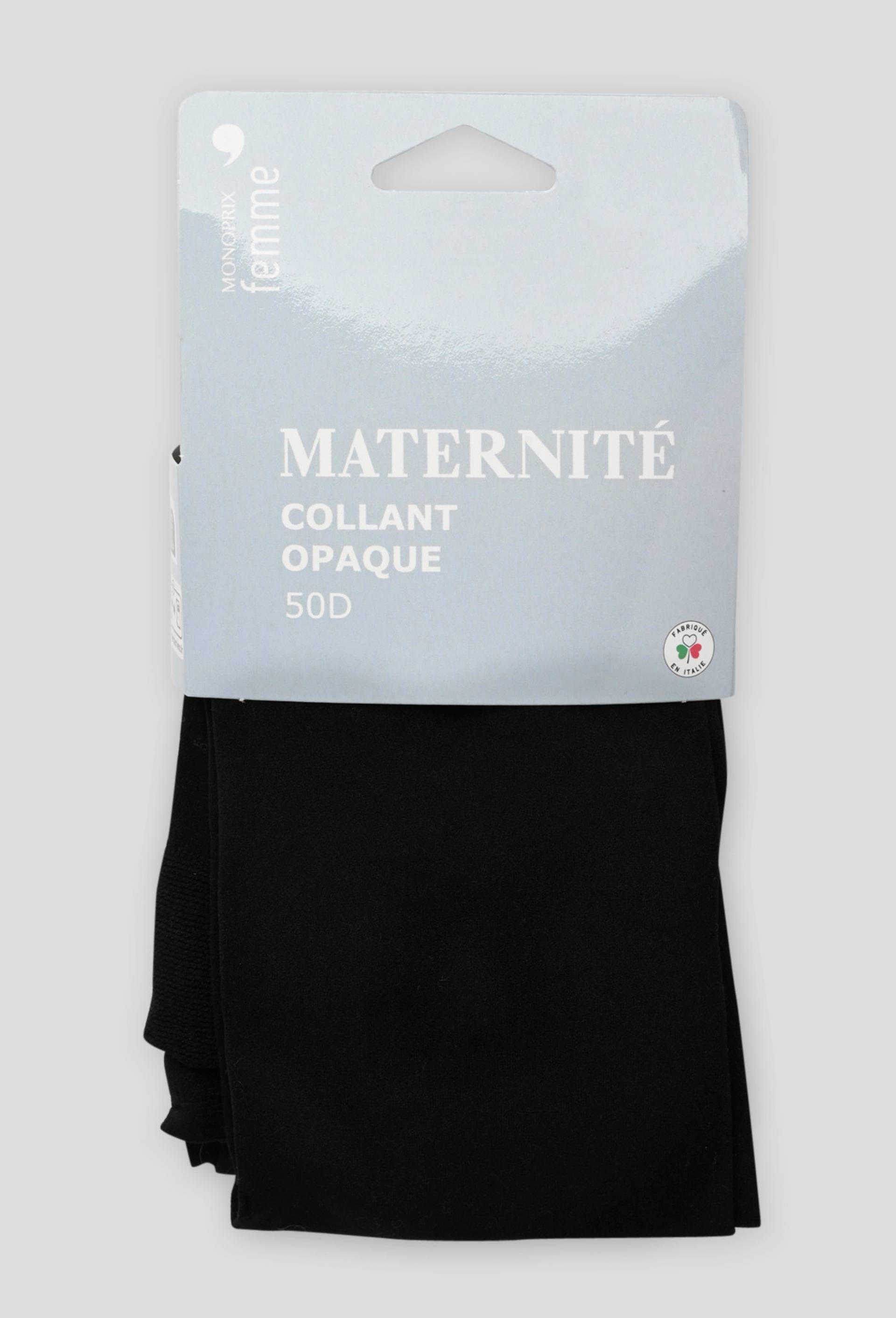 Collant opaque MATERNITE, Noir, large image number 0