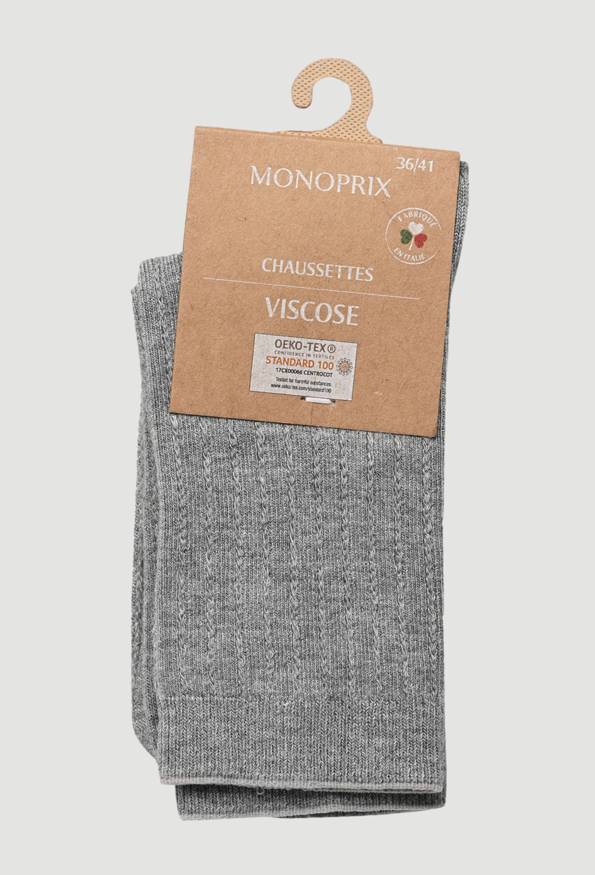 Chaussettes en Viscose, Gris clair, large image number 0.0