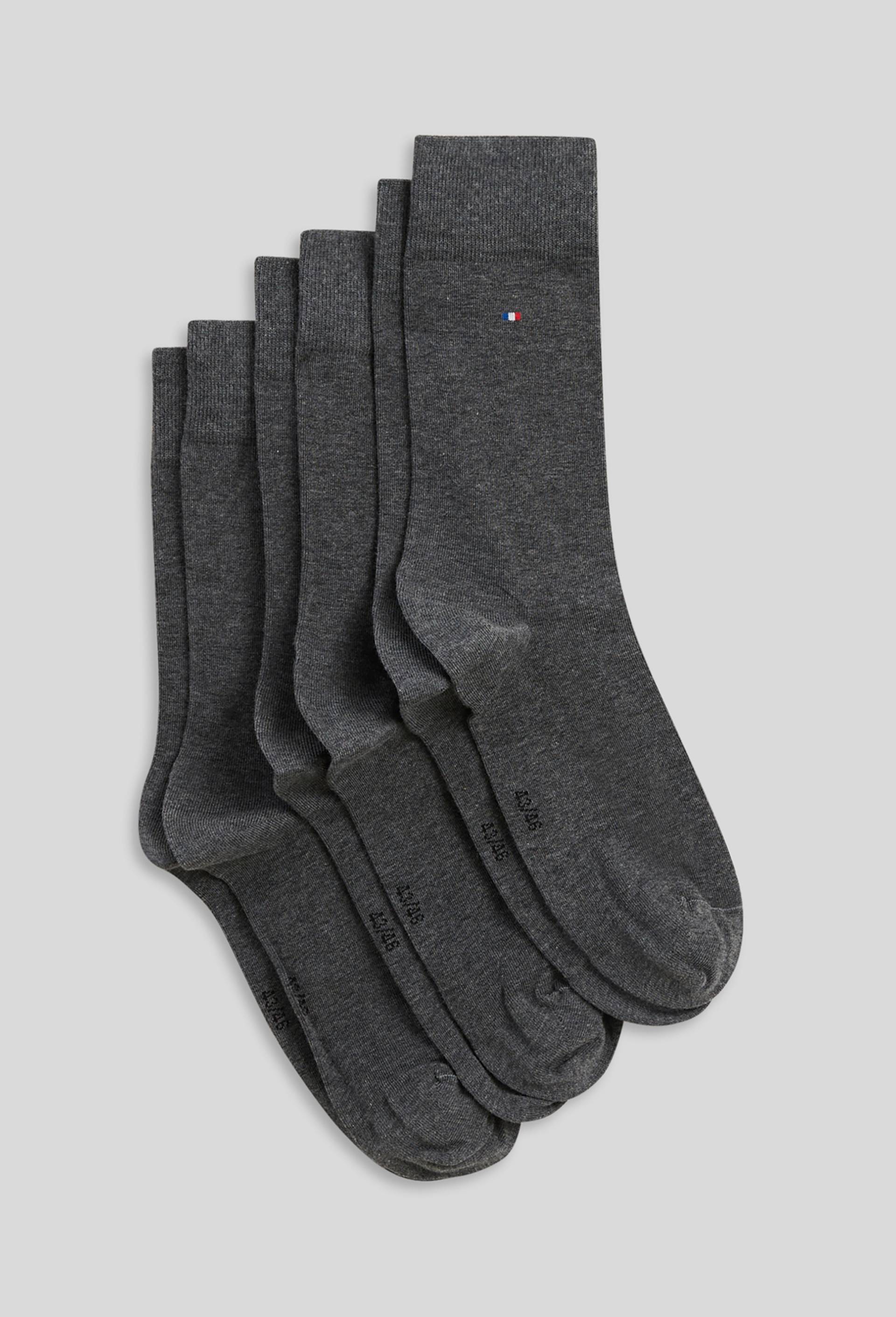 Lot de 3 paires de chaussettes en coton Fabrication Fran&ccedil;aise, Gris fonc&eacute;, swatch image