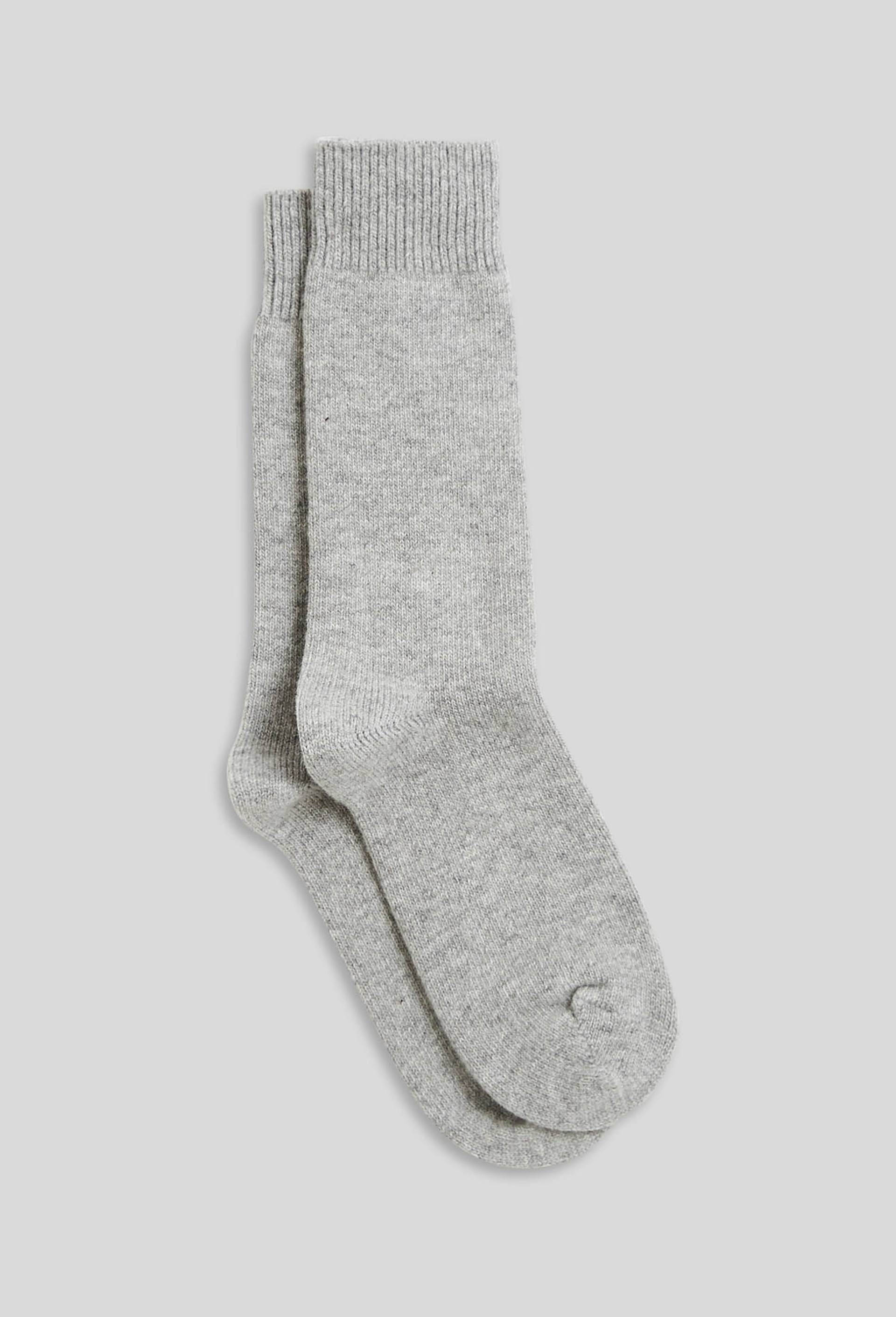 Paire de chaussette en laine et contenant du cachemire Labonal, Gris, large image number 1