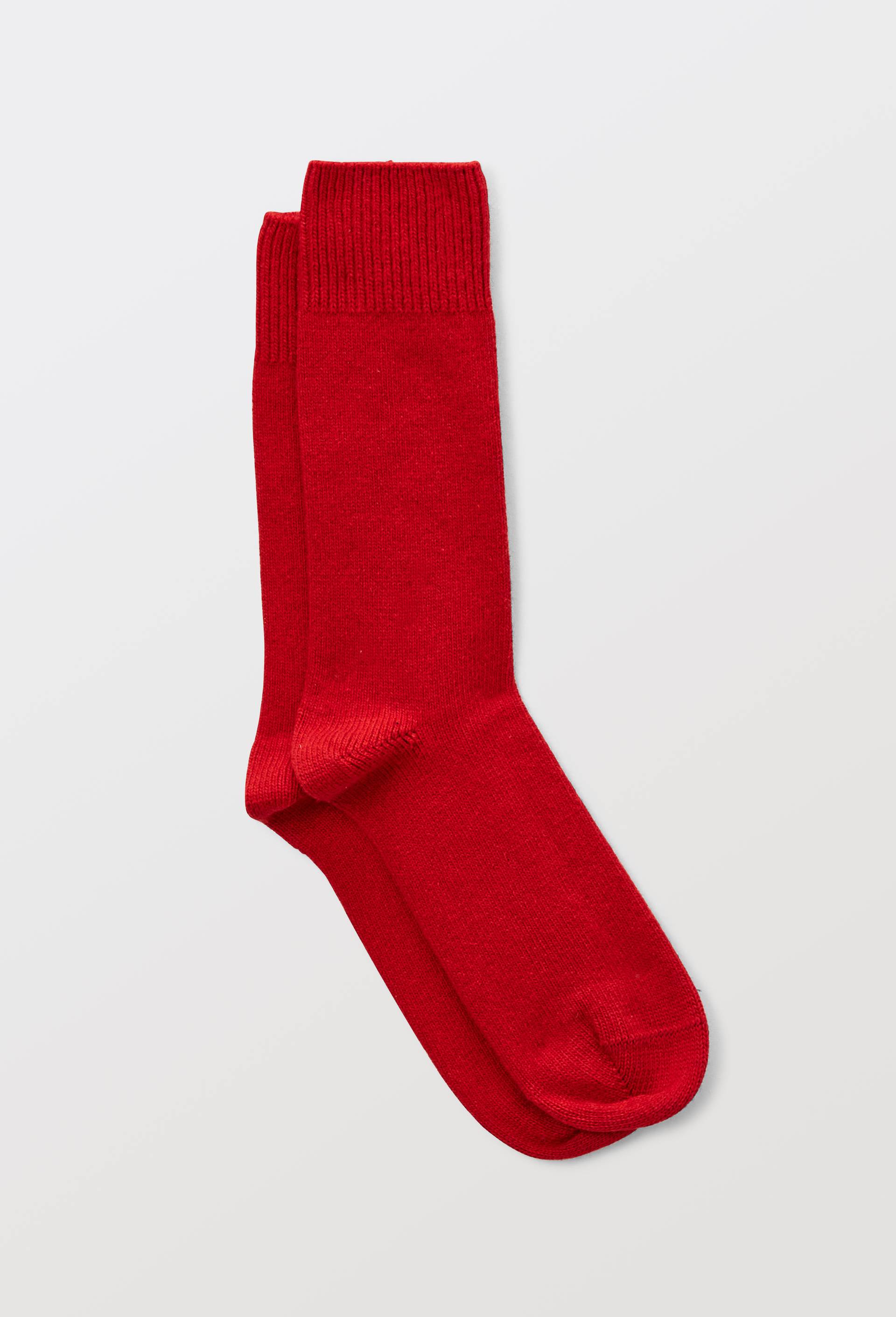 Paire de chaussette en laine et contenant du cachemire Labonal, Rouge, swatch image