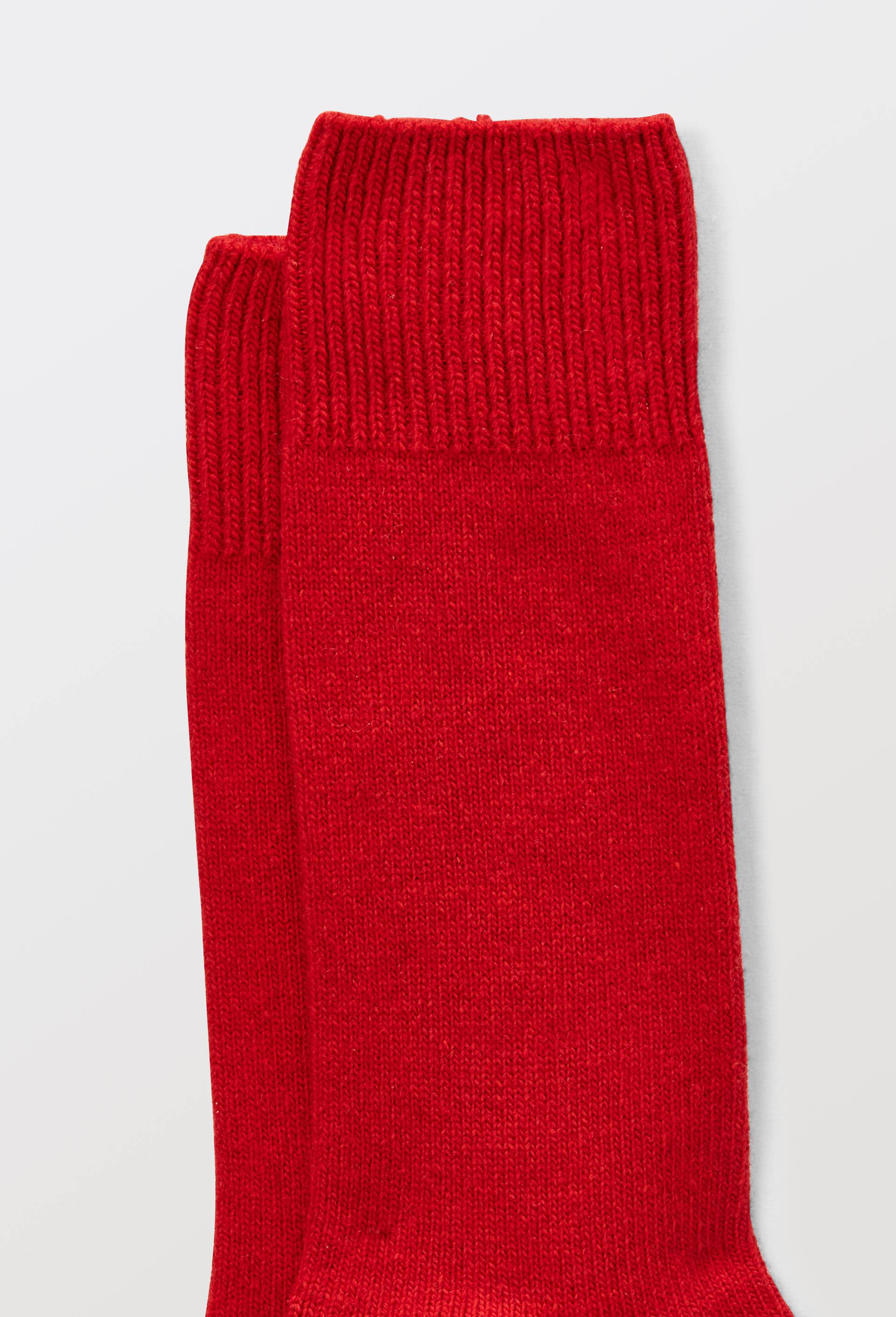Paire de chaussette en laine et contenant du cachemire Labonal, Rouge, large image number 1.0