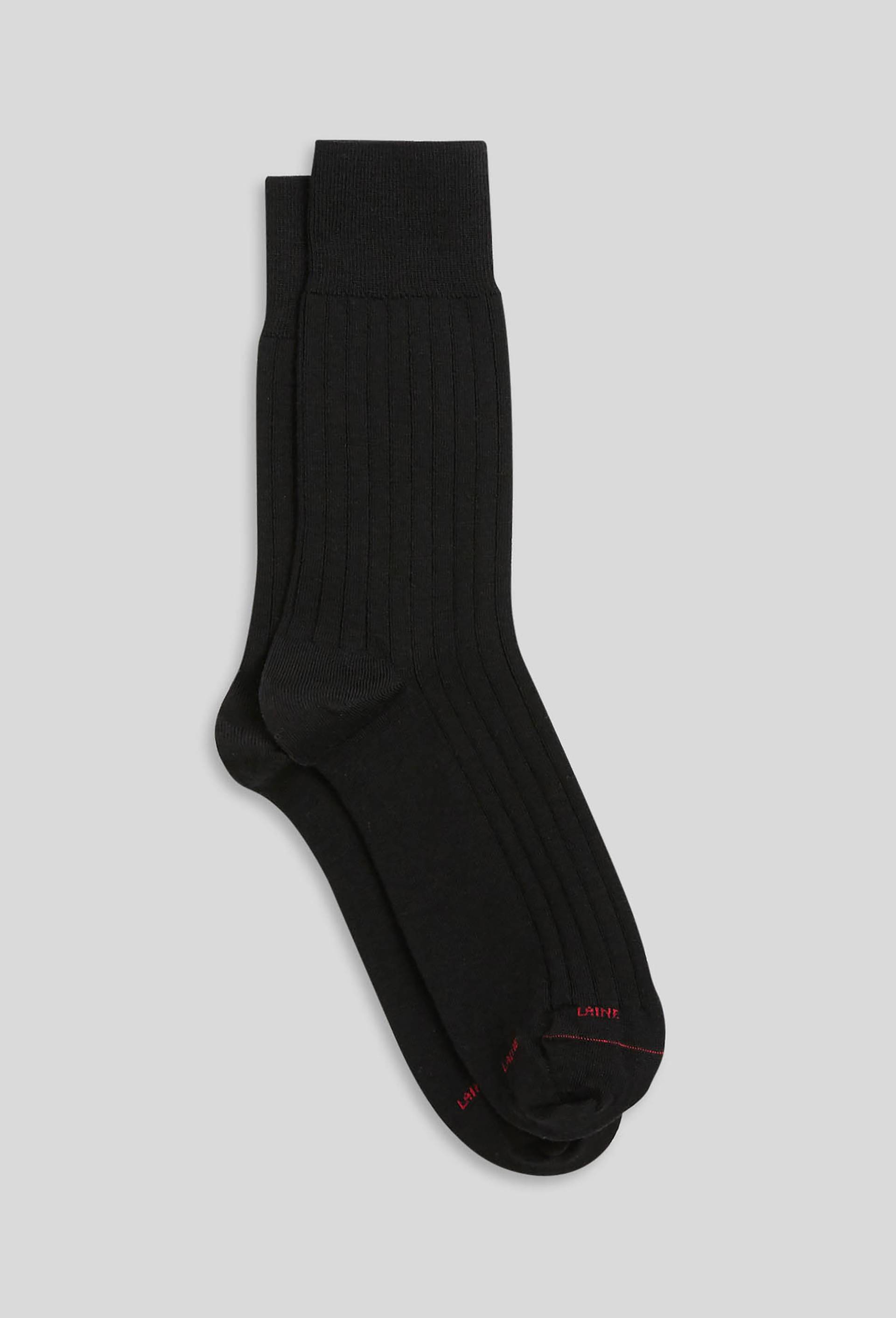 Paire de chaussettes en laine Labonal, Noir, large image number 1