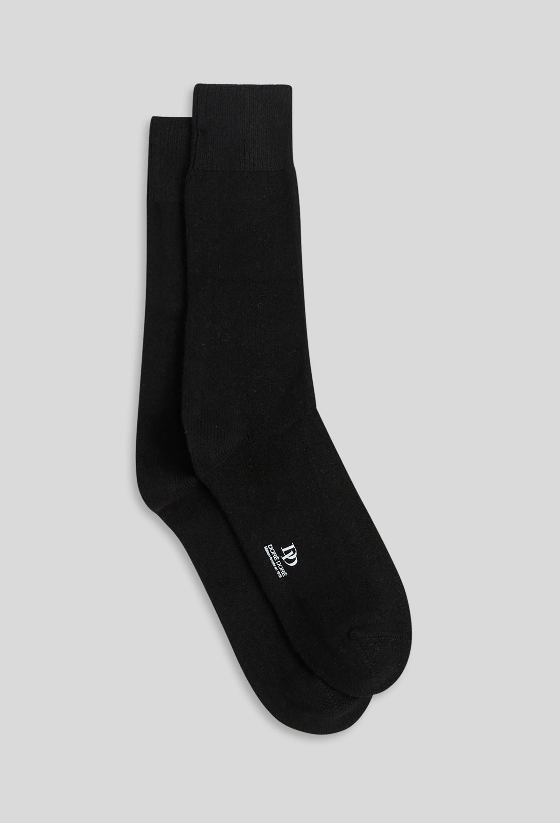 Paire de chaussettes en laine contenant du cachemire Dor&eacute; Dor&eacute;, Noir, large image number 1