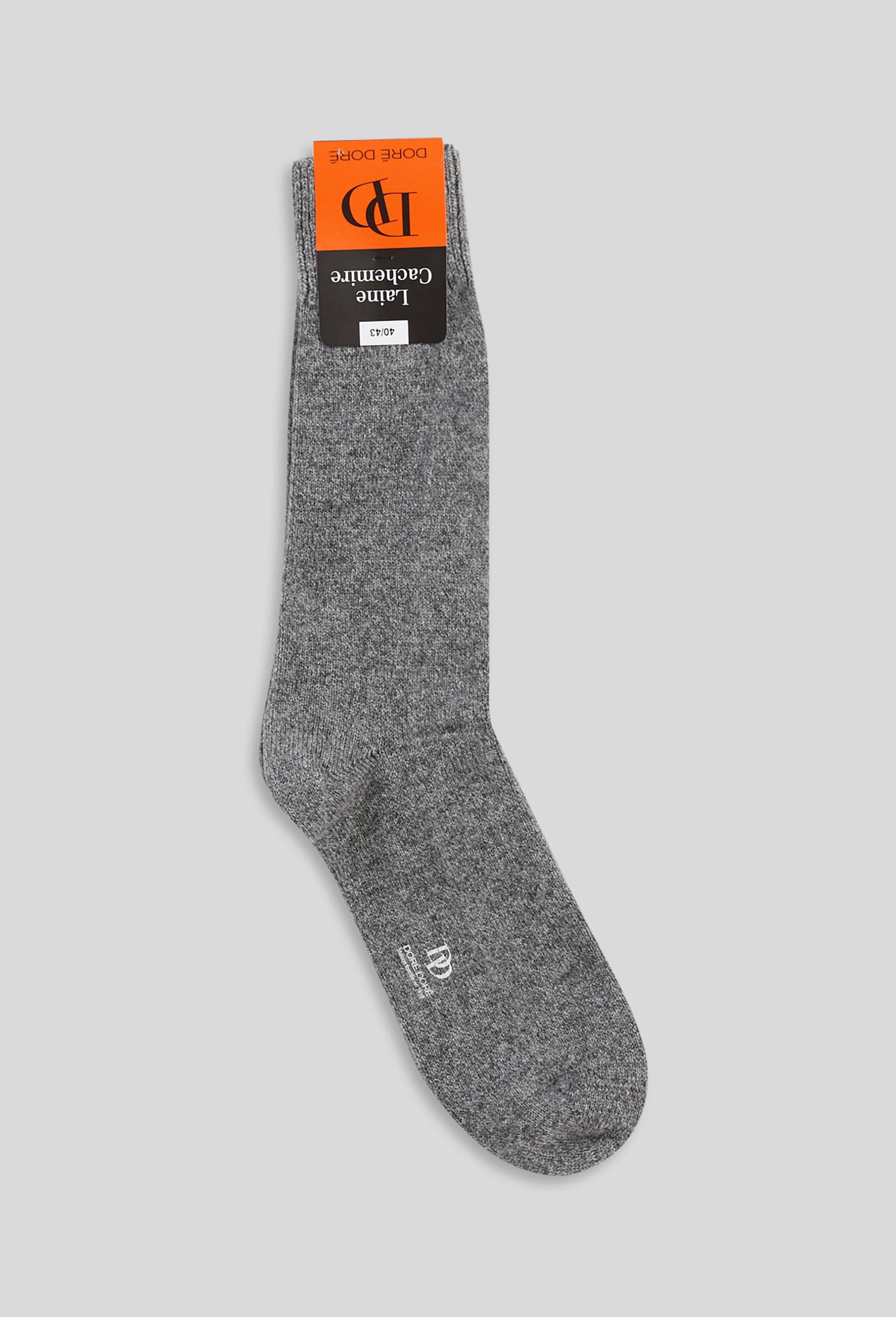 Paire de chaussettes en laine contenant du cachemire Doré Doré, Gris clair, large image number 0