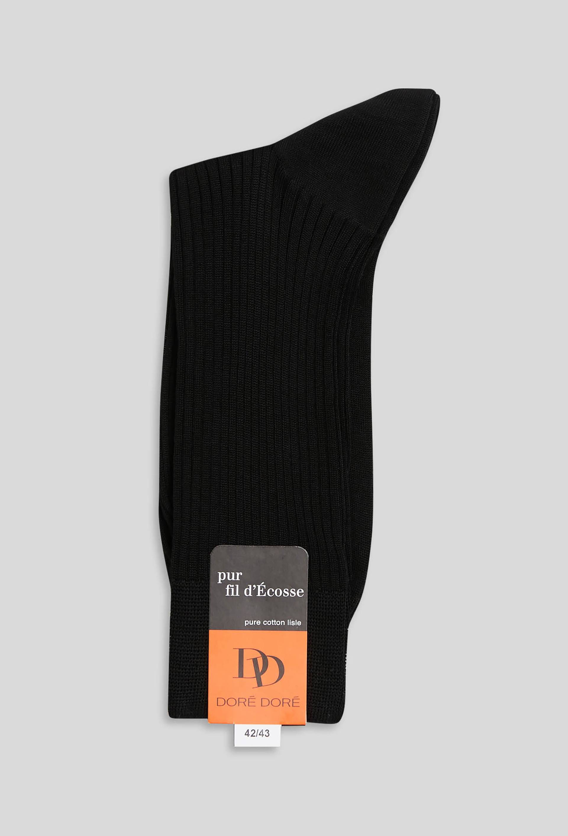 Paire de chaussettes en fil d'&eacute;cosse Dor&eacute; Dor&eacute;, Noir, swatch image
