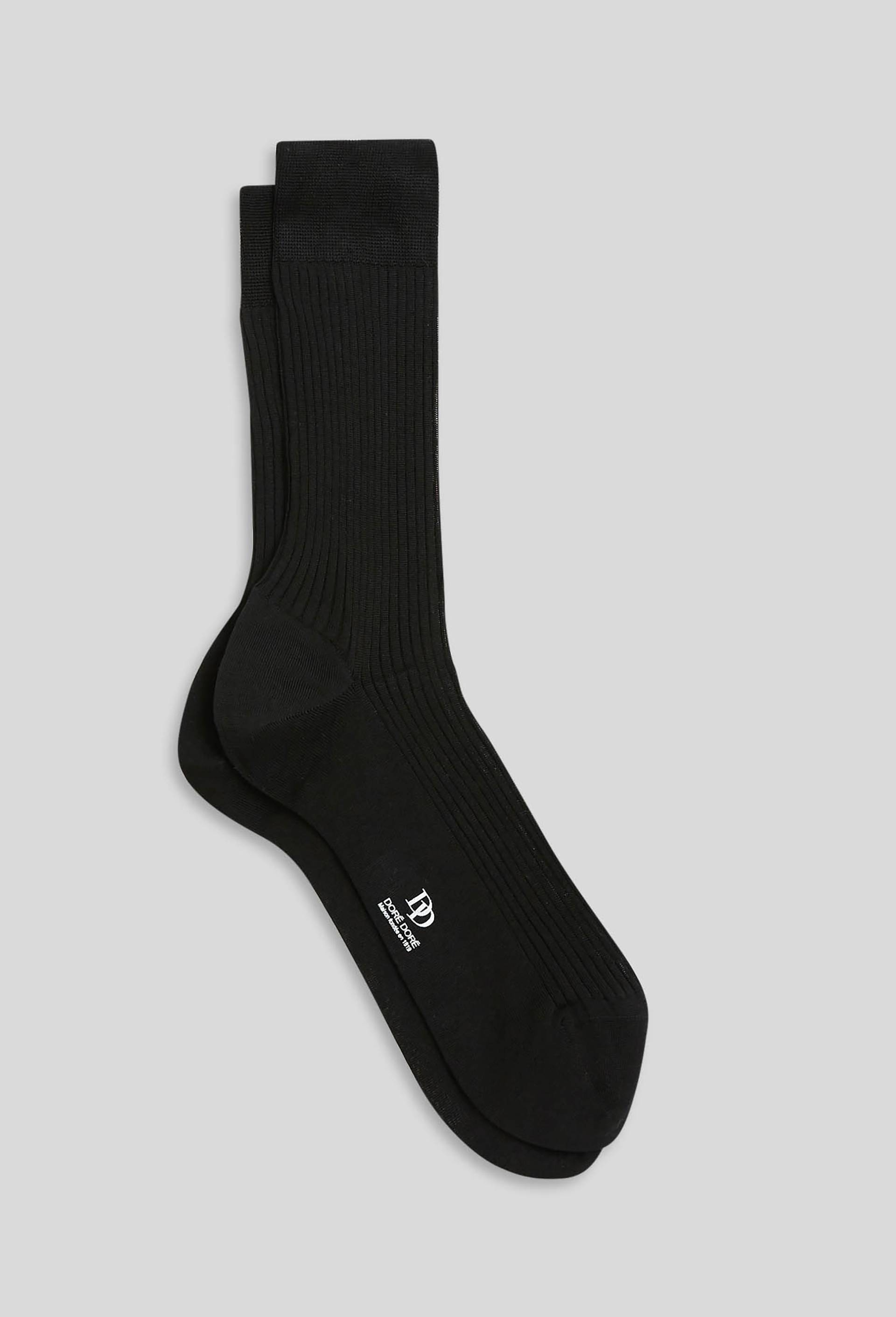 Paire de chaussettes en fil d'&eacute;cosse Dor&eacute; Dor&eacute;, Noir, large image number 1