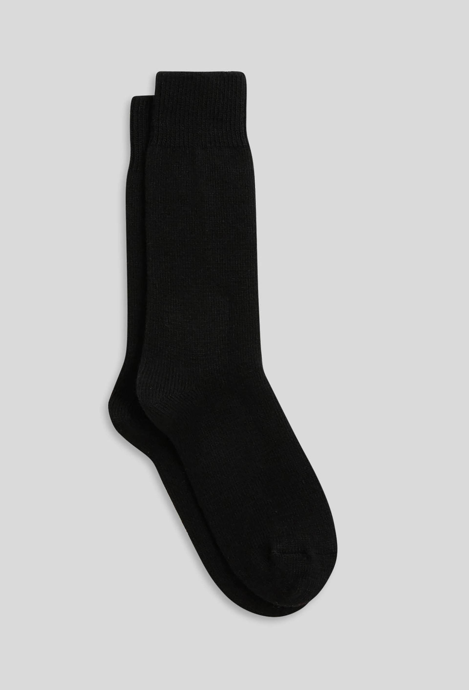 Paire de chaussettes c&ocirc;tel&eacute; en laine Dor&eacute; Dor&eacute;, Gris fonc&eacute;, large image number 1.0
