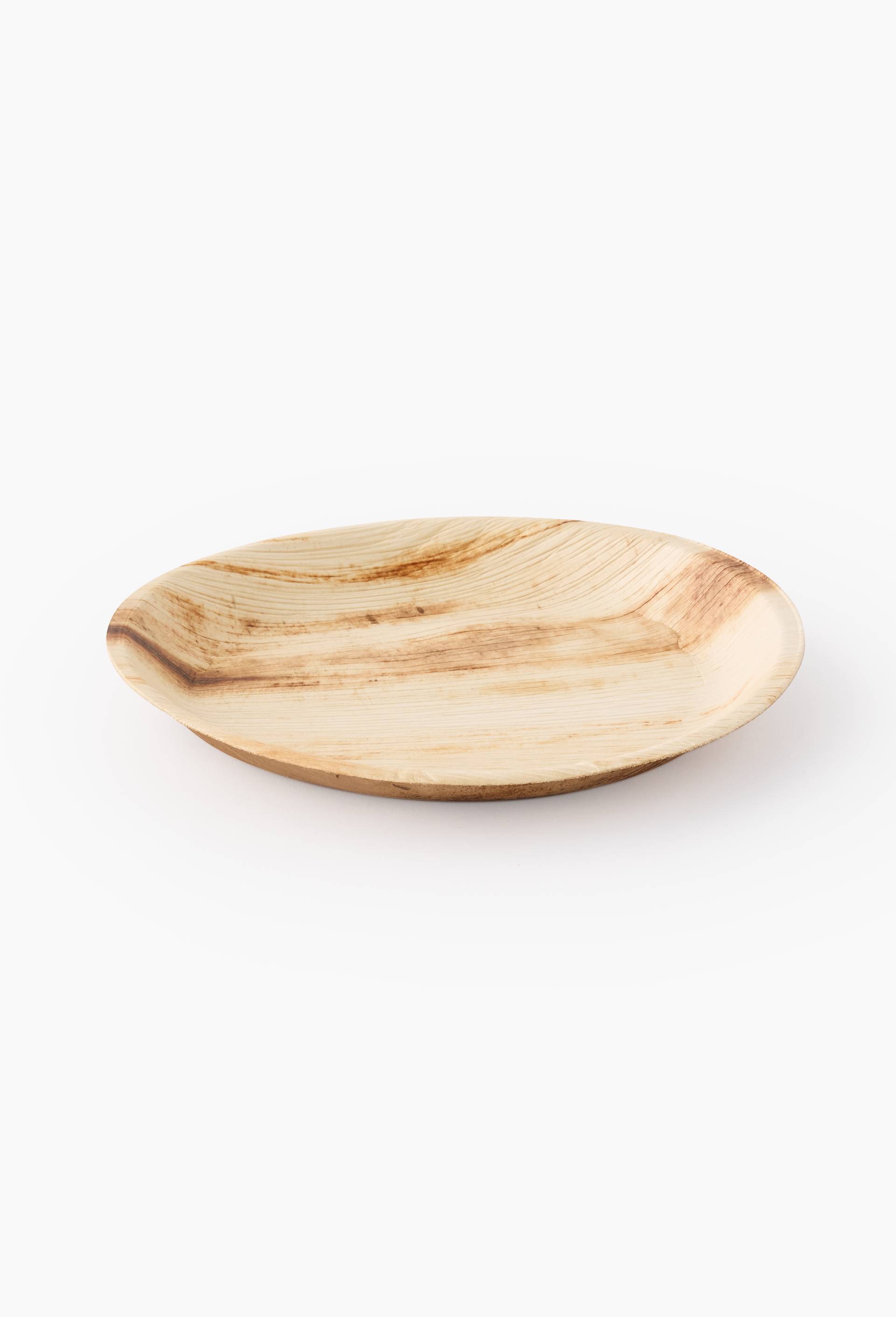 6 assiettes en feuille de palmier,  23cm, , large image number 0