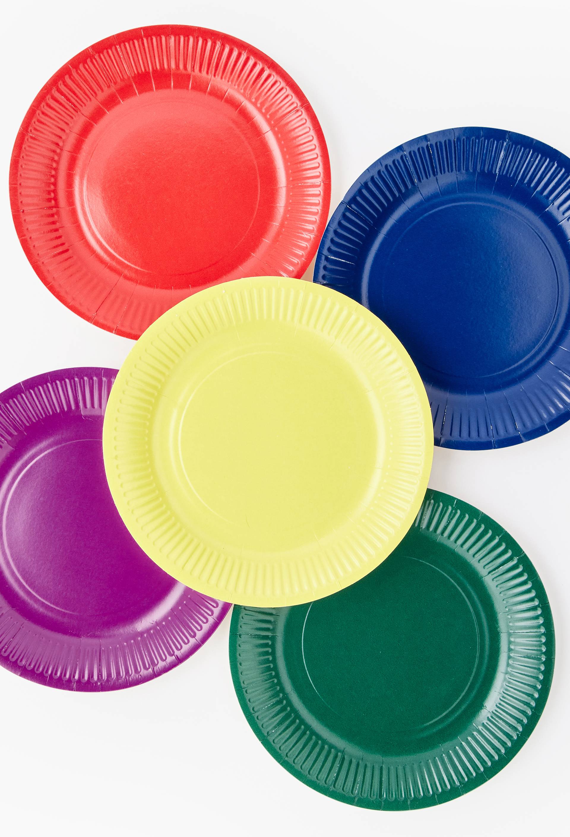 20 assiettes en carton couleur unie, 23cm, , large image number 1