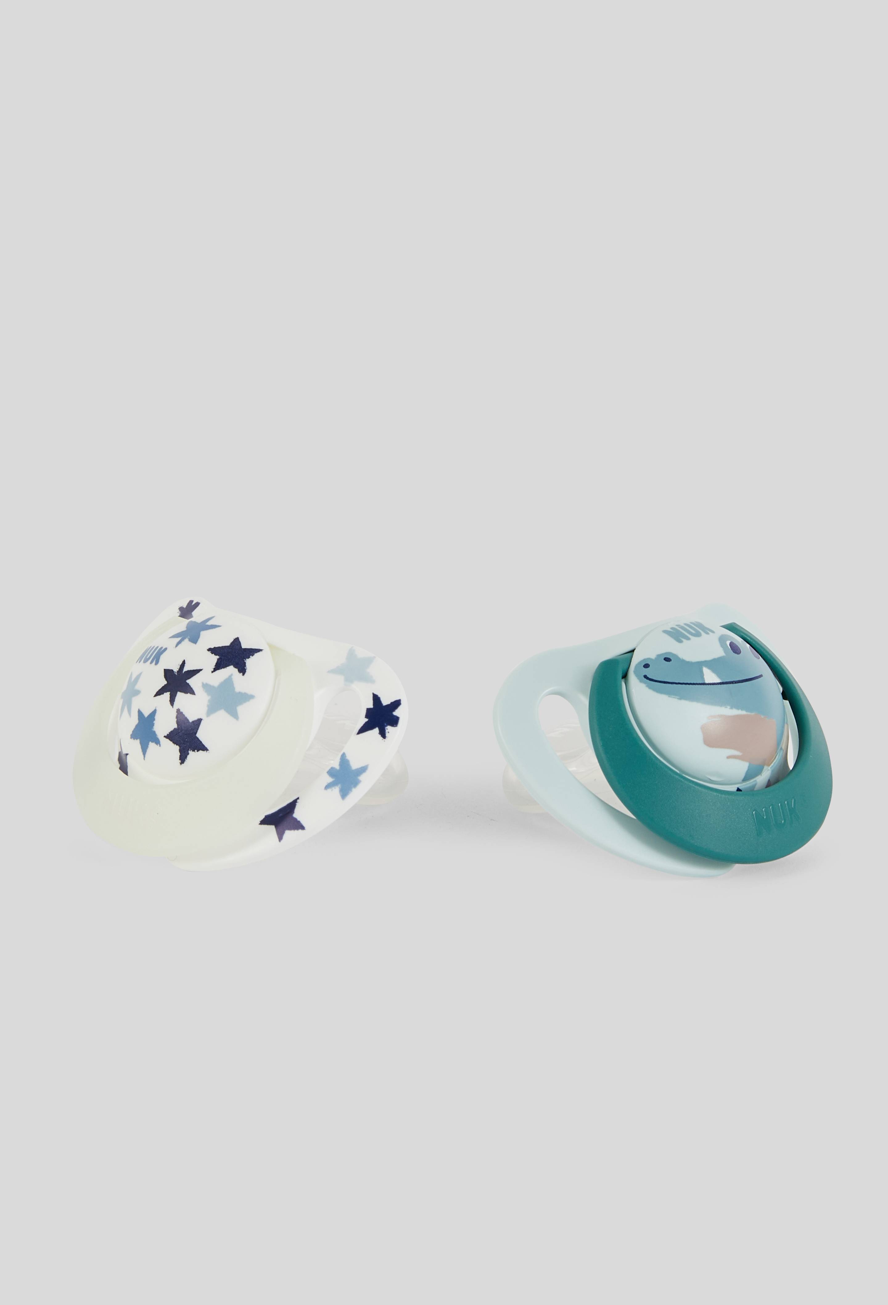Lot de 2 sucettes 18 mois, Vert fonc&eacute;, swatch image