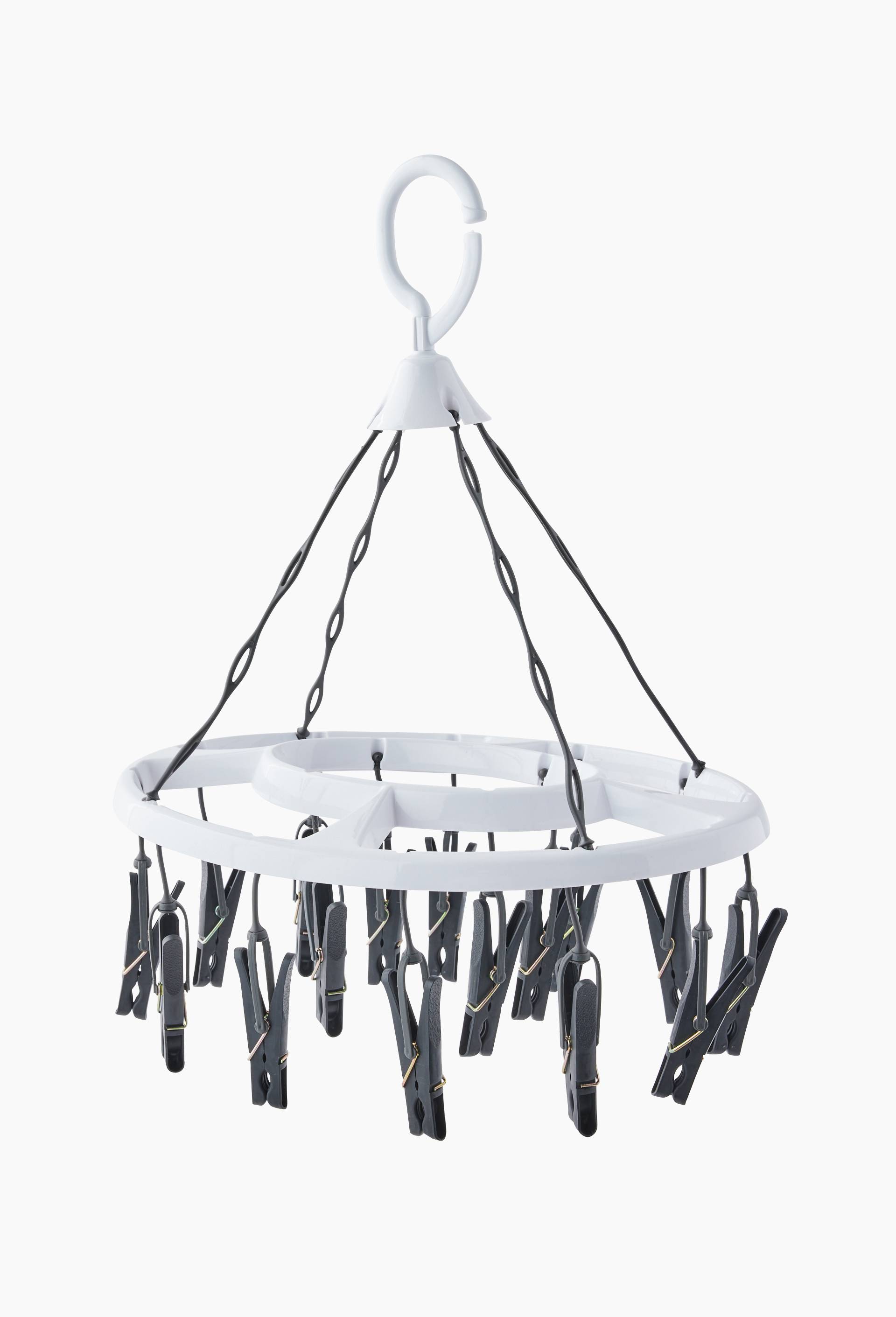 Mini &eacute;tendoir avec 16 clips, 34x27x04cm , en plastique, , large image number 0
