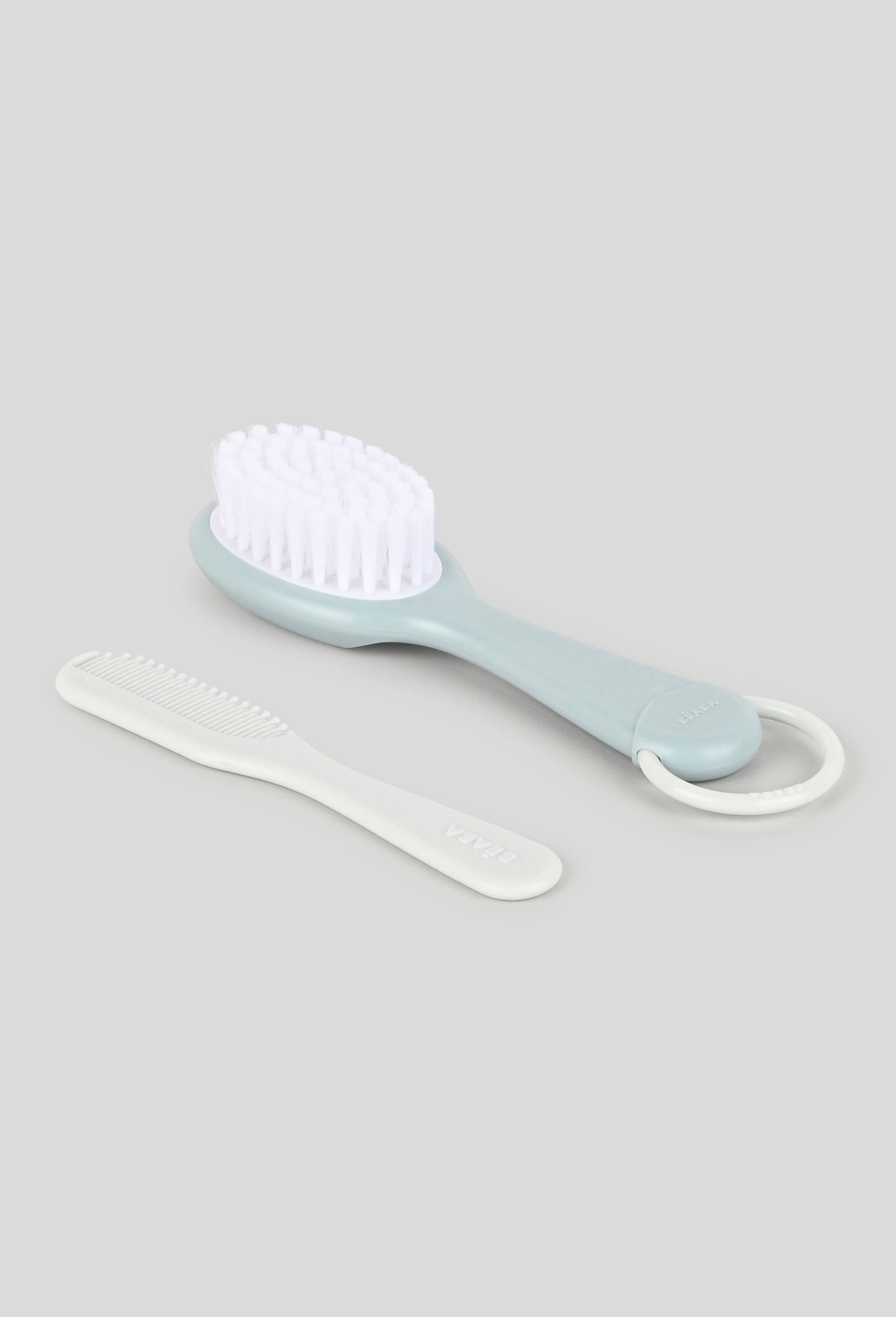 Set pour b&eacute;b&eacute; brosse et peigne, Bleu fonc&eacute;, large image number 0