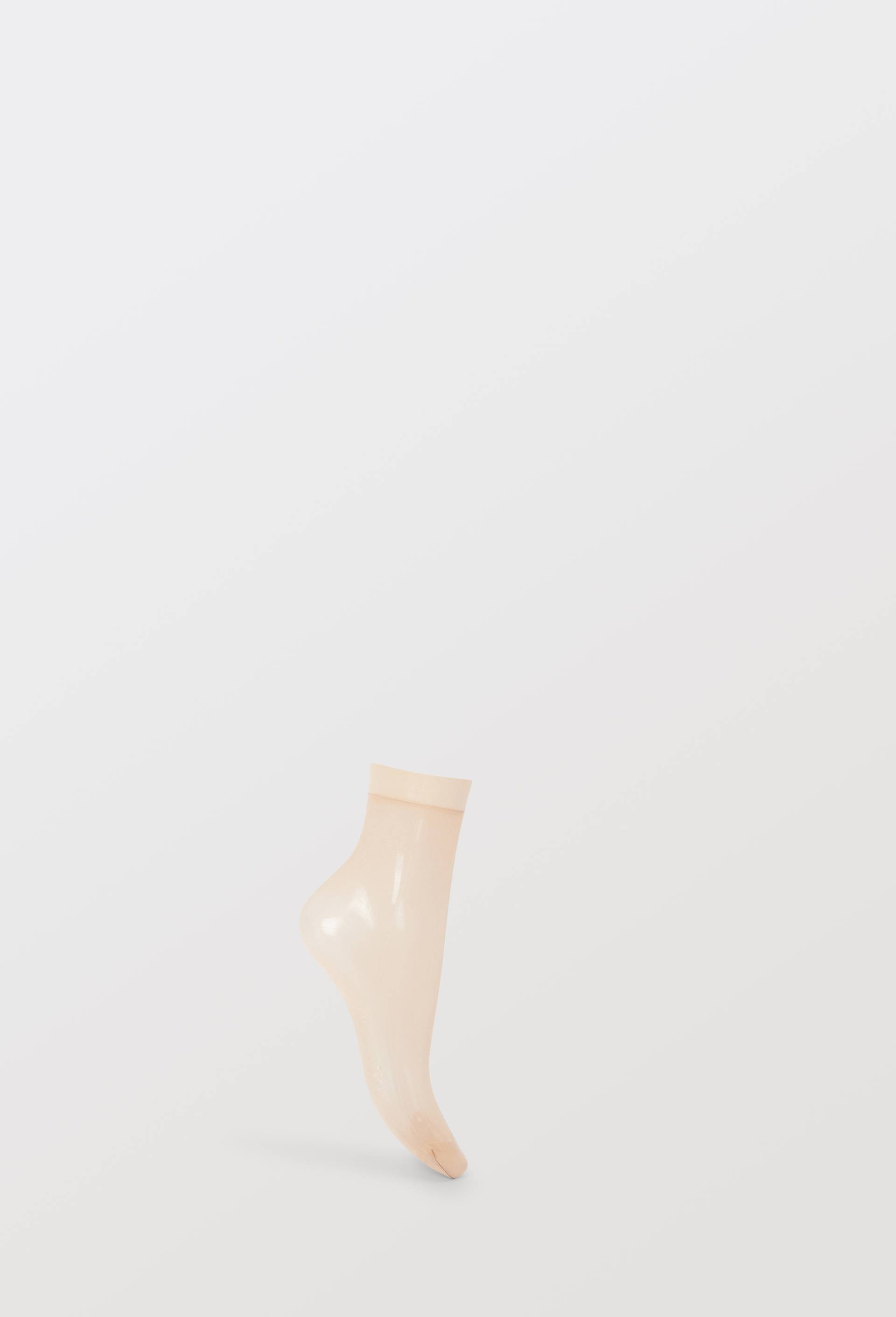 Lot de 2 paires de socquettes voile ULTRA RESIST DIM, certifi&eacute; OEKO-TEX, Brun clair, swatch image