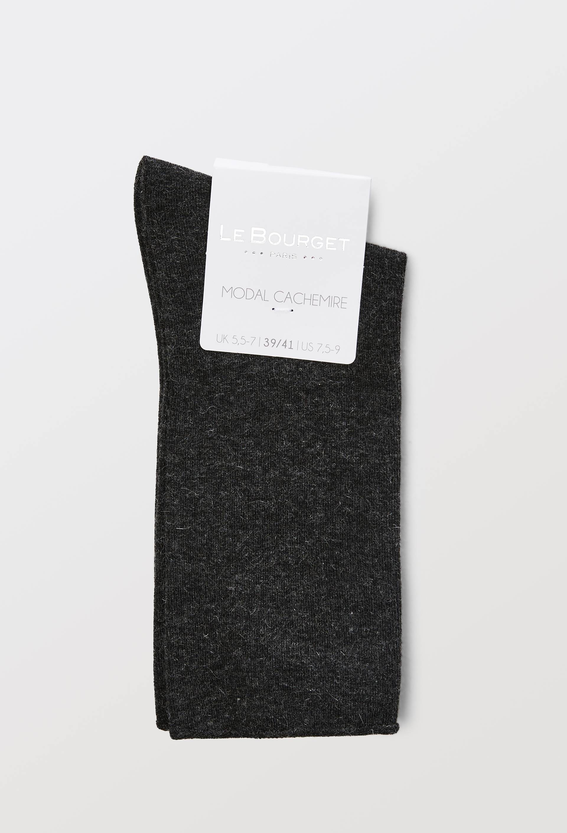 Paire de chaussettes contenant du cachemire Le Bourget, Noir, large image number 2.0