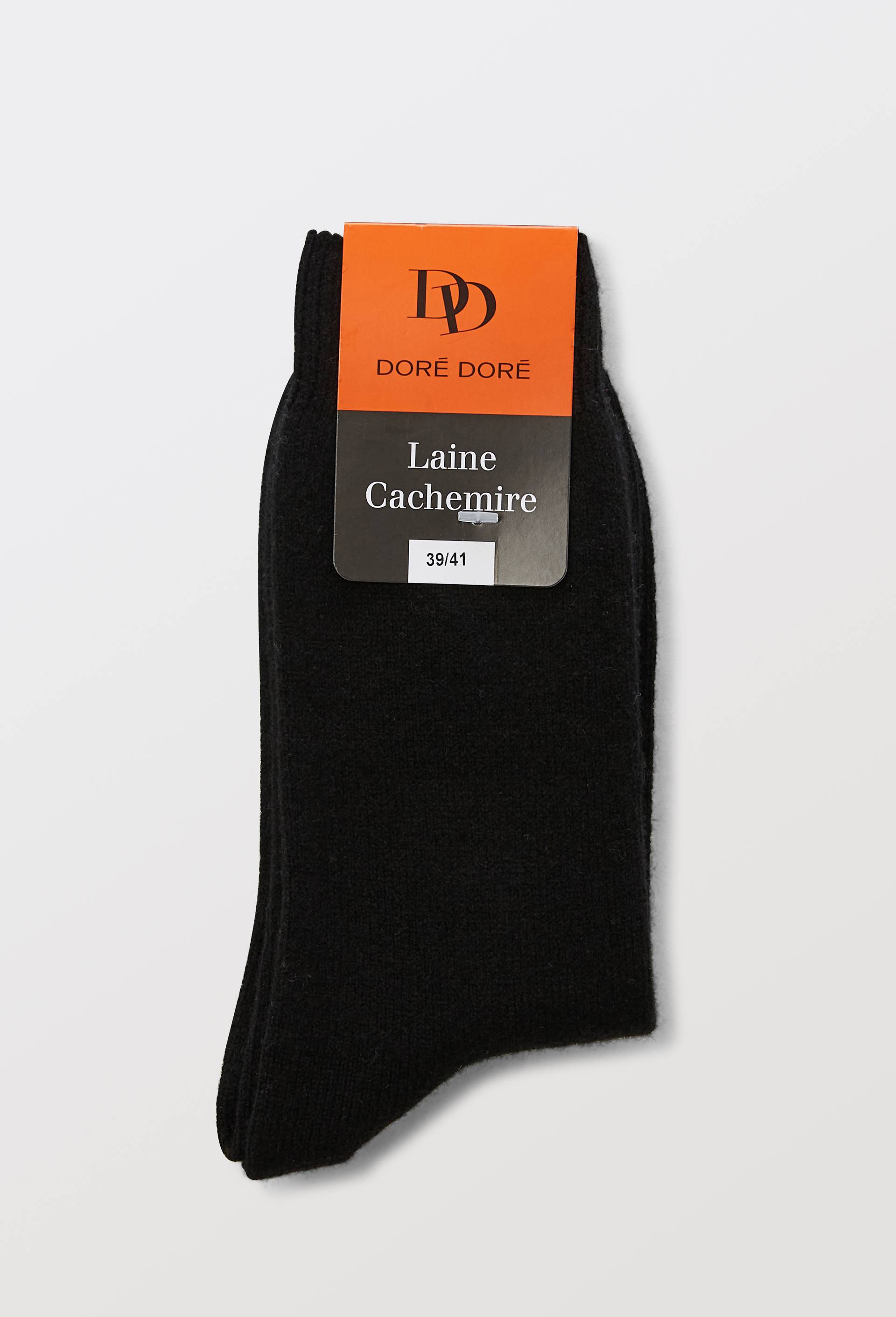 Paire de chaussettes contenant du cachemire Dor&eacute; Dor&eacute;, Noir, swatch image