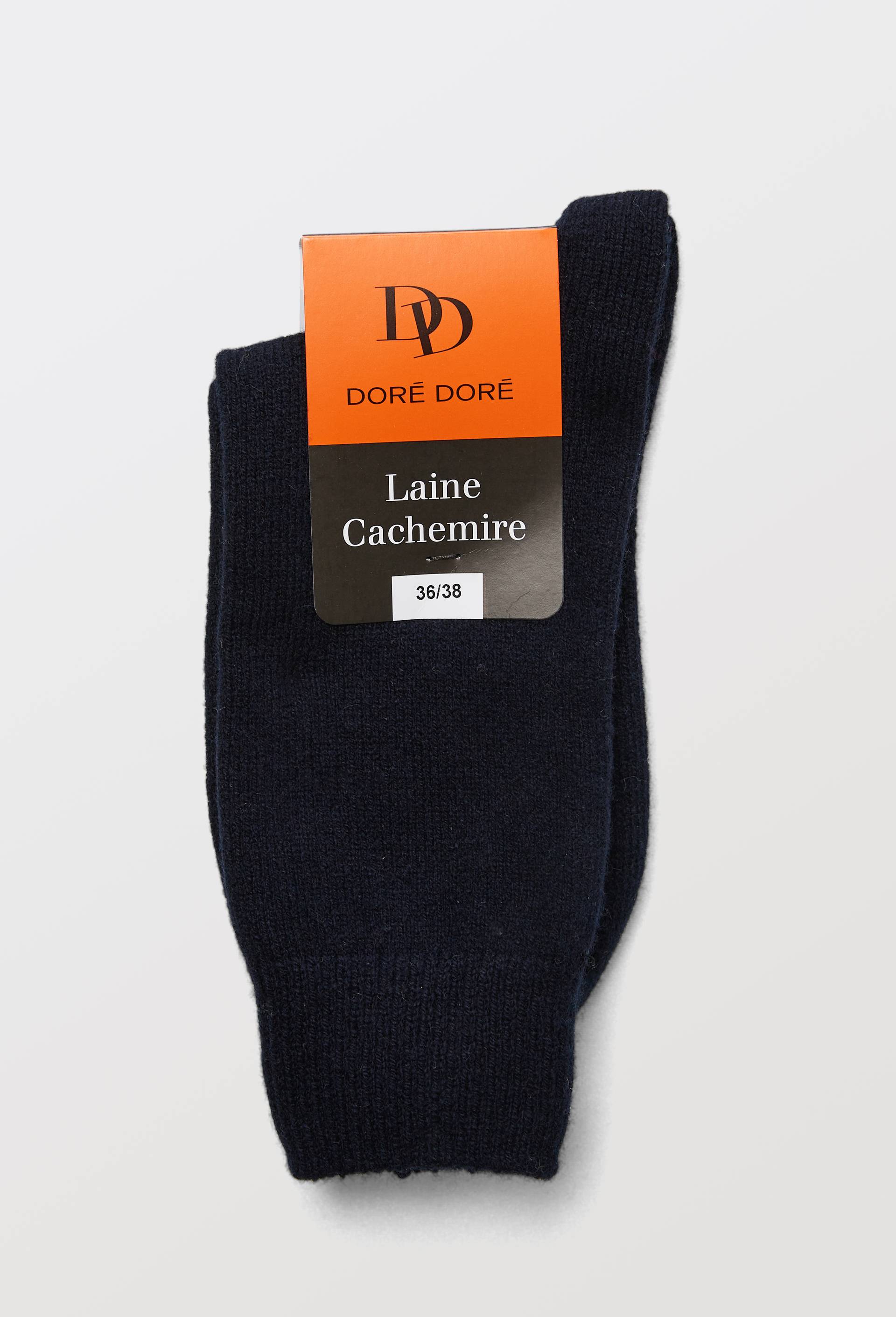 Paire de chaussettes contenant du cachemire Dor&eacute; Dor&eacute;, Bleu fonc&eacute;, large image number 5
