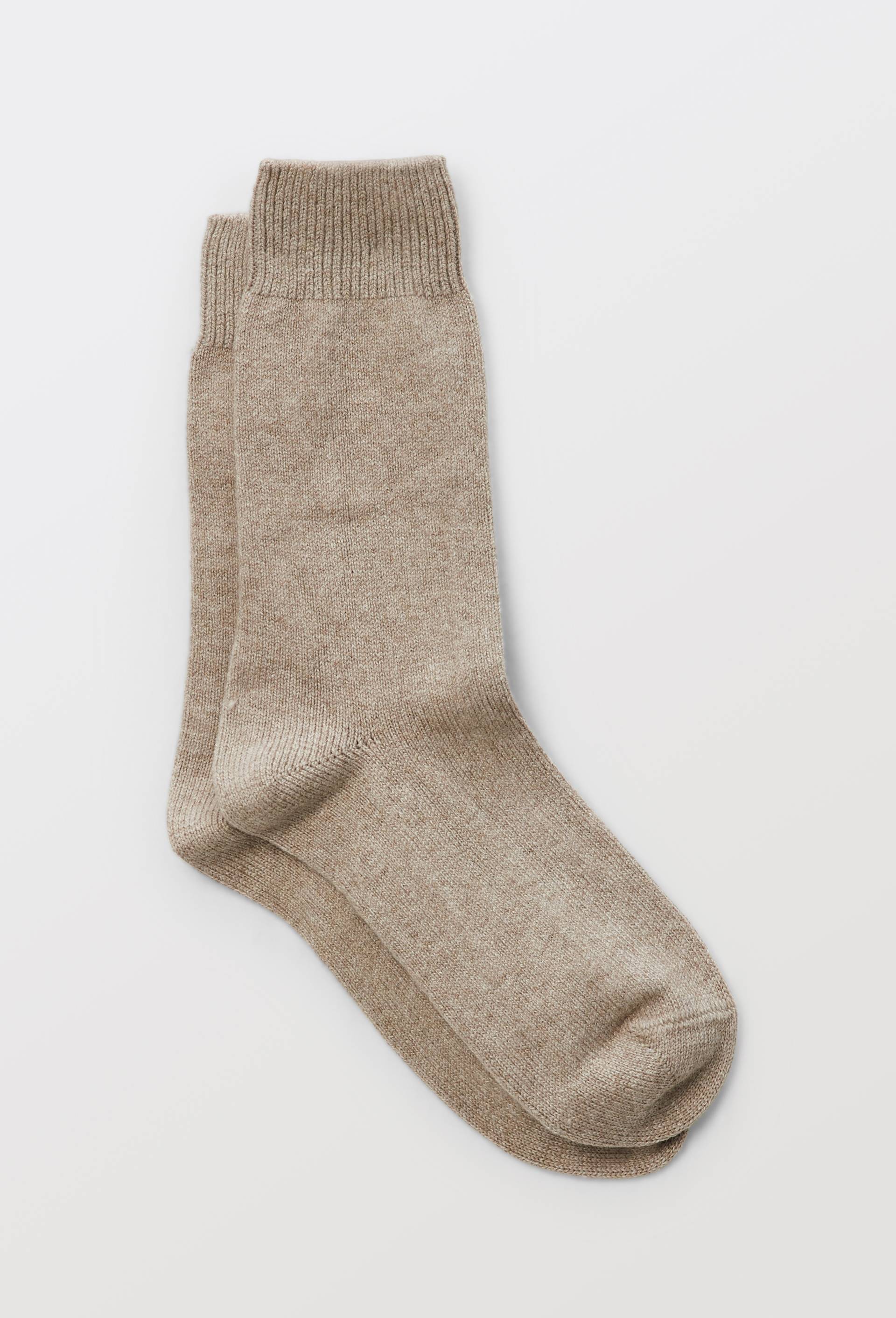 Paire de chaussettes contenant du cachemire Dor&eacute; Dor&eacute;, Brun clair, swatch image