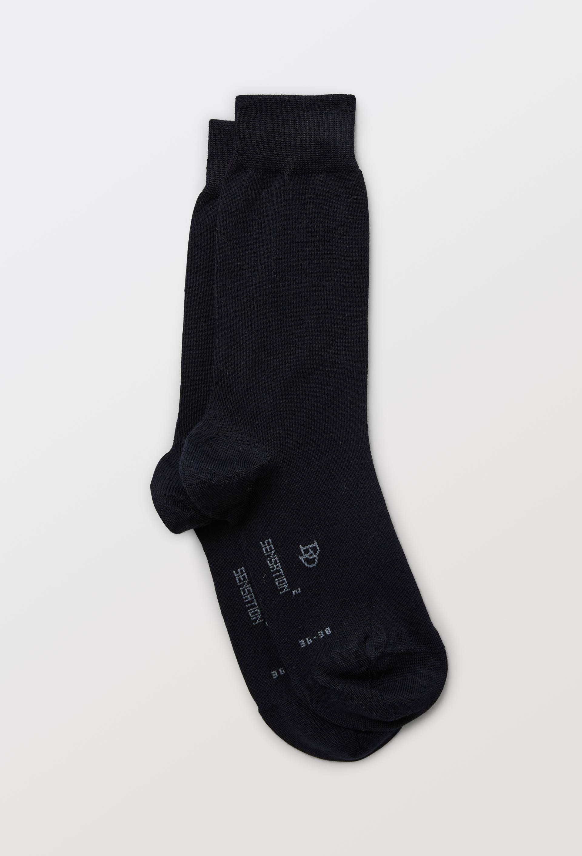 Paire de chaussettes contenant de la laine Dor&eacute; Dor&eacute;, Bleu fonc&eacute;, large image number 0.0