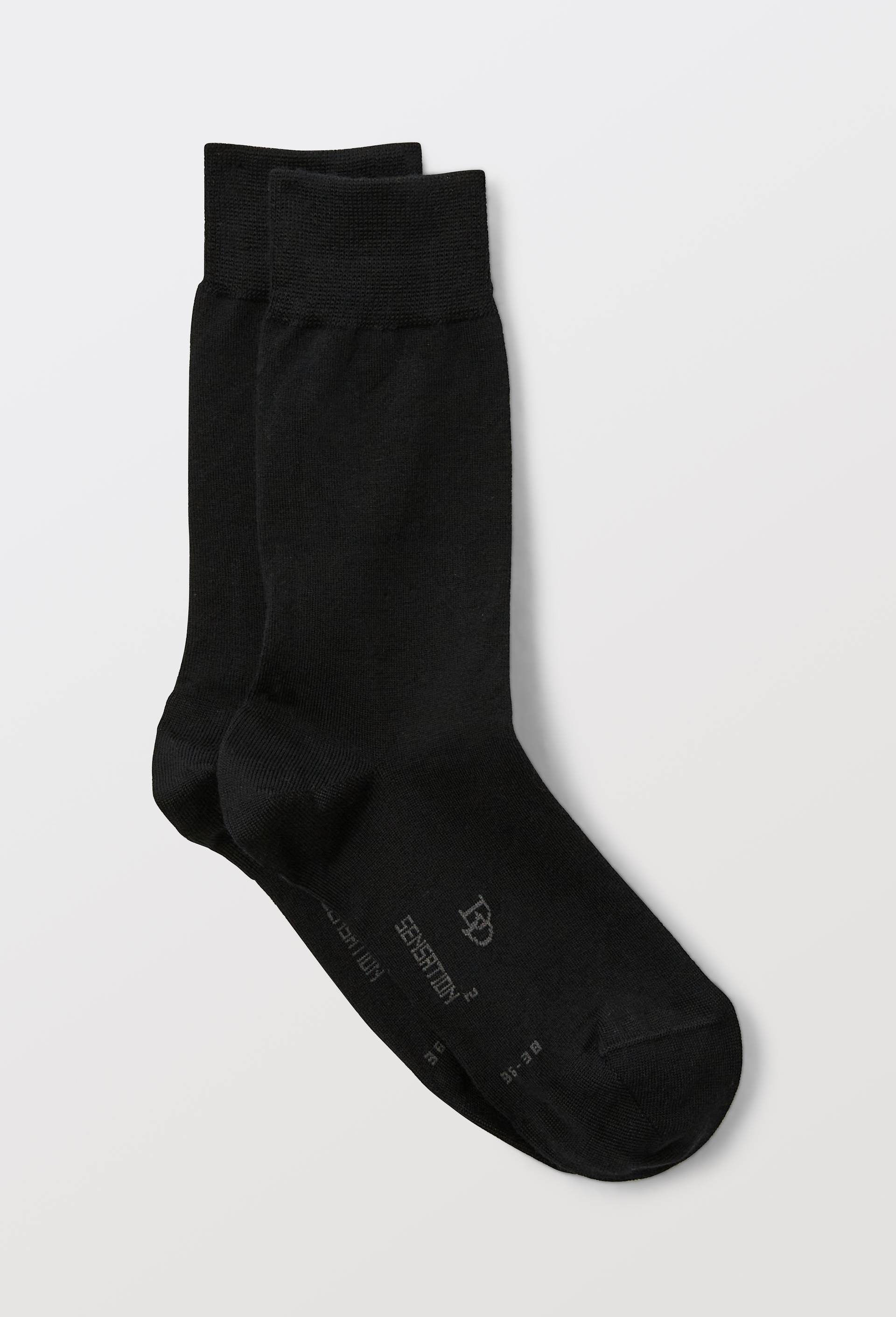 Paire de chaussettes contenant de la laine Dor&eacute; Dor&eacute;, Noir, large image number 0.0