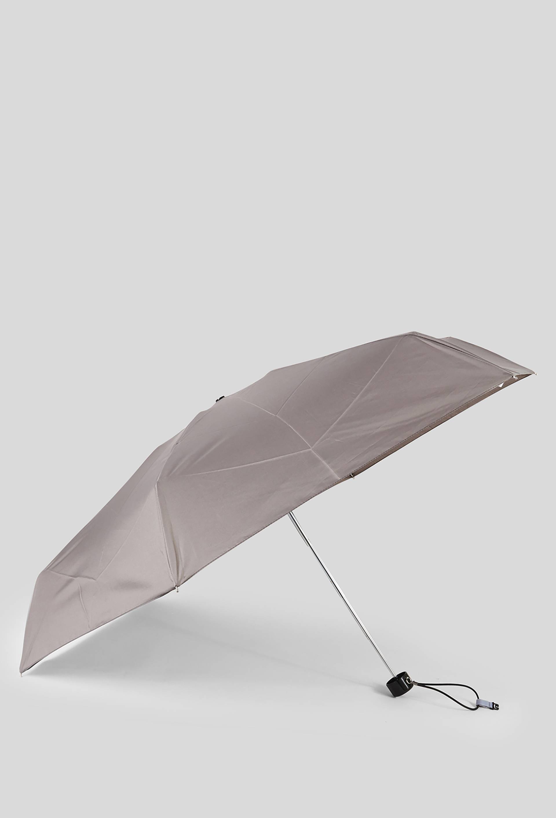 Parapluie manuel mini format uni, Gris, large image number 0