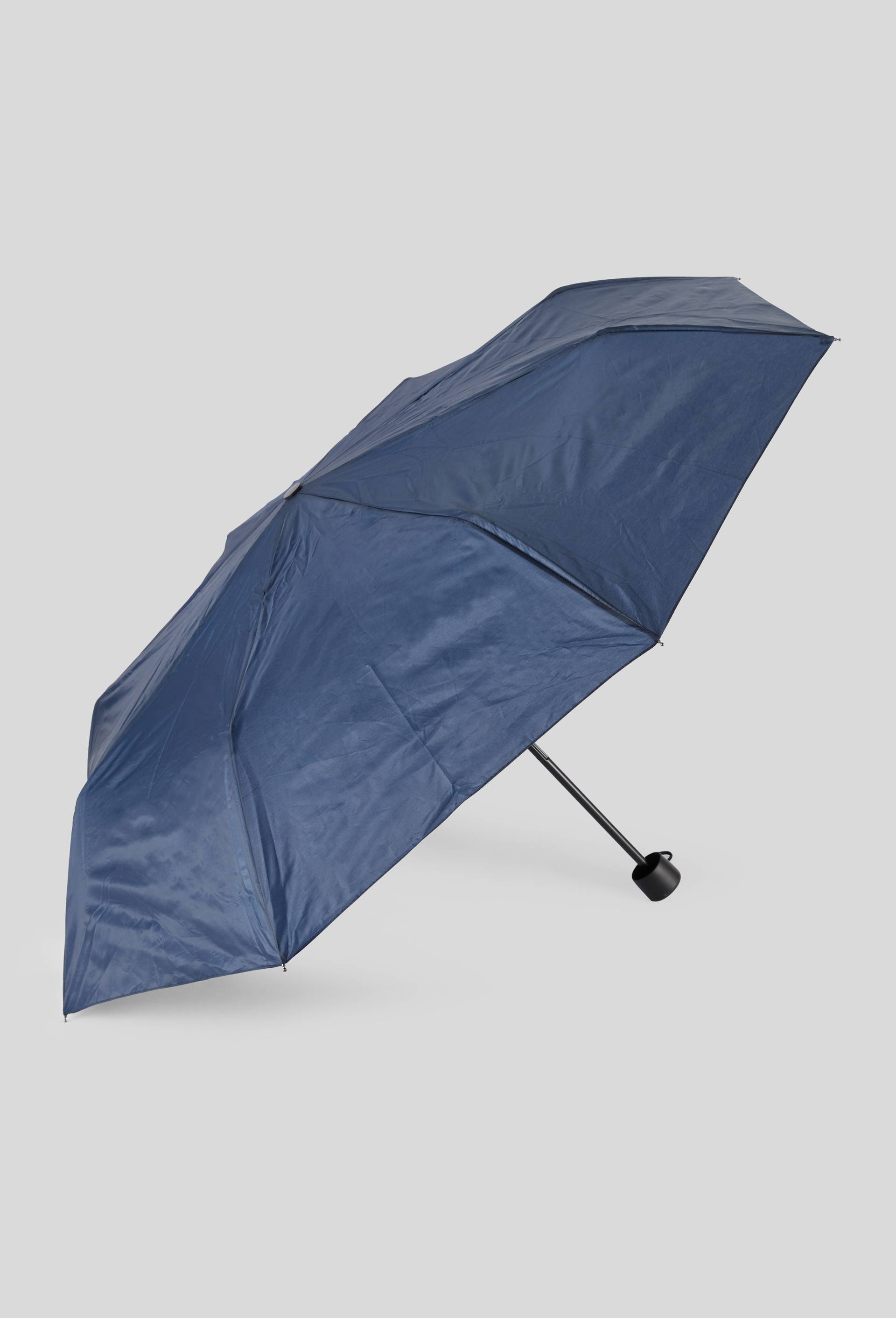 Parapluie  manuel petit format uni, Bleu fonc&eacute;, large image number 1