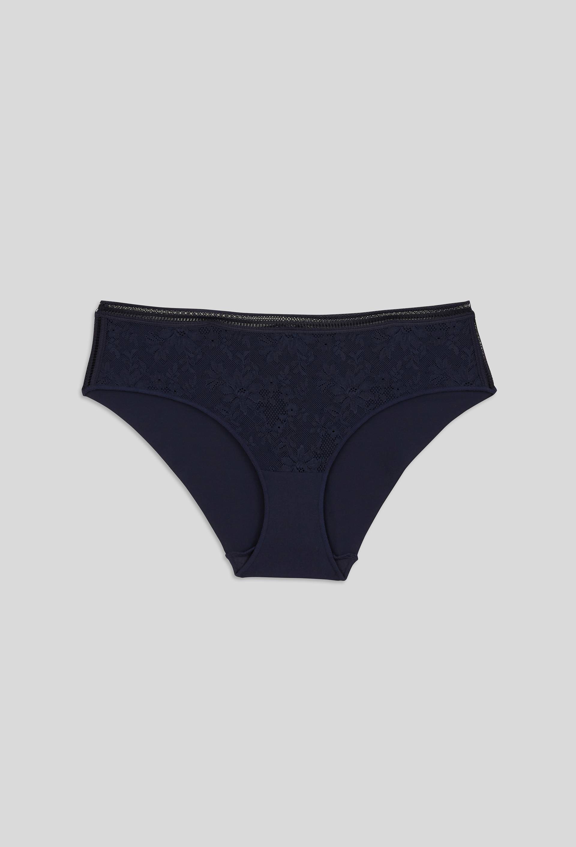 Culotte en dentelle Maison Lejaby, Bleu fonc&eacute;, large image number 0.0