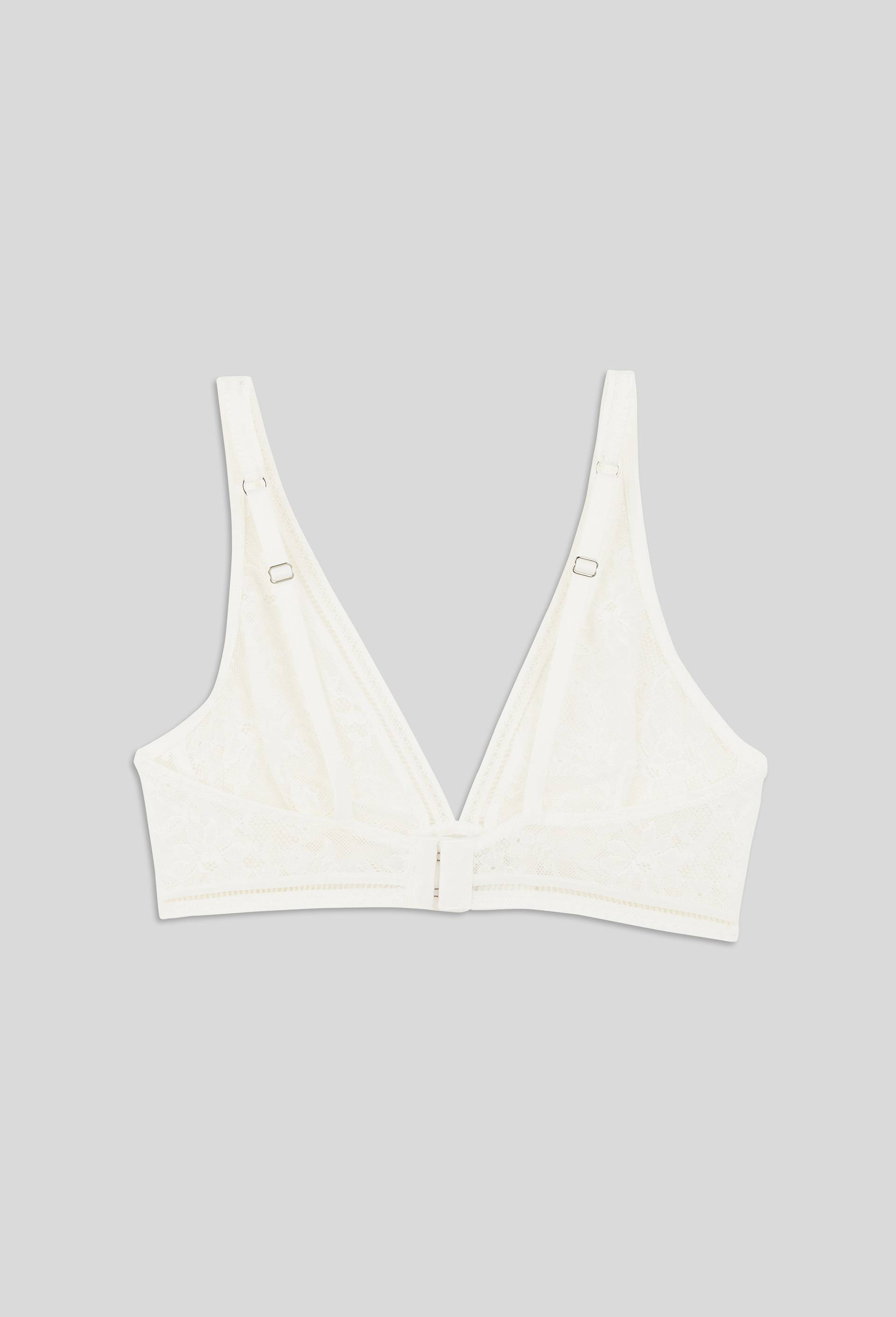 Soutien gorge sans armatures en dentelle Maison Lejaby, Ecru, large image number 1