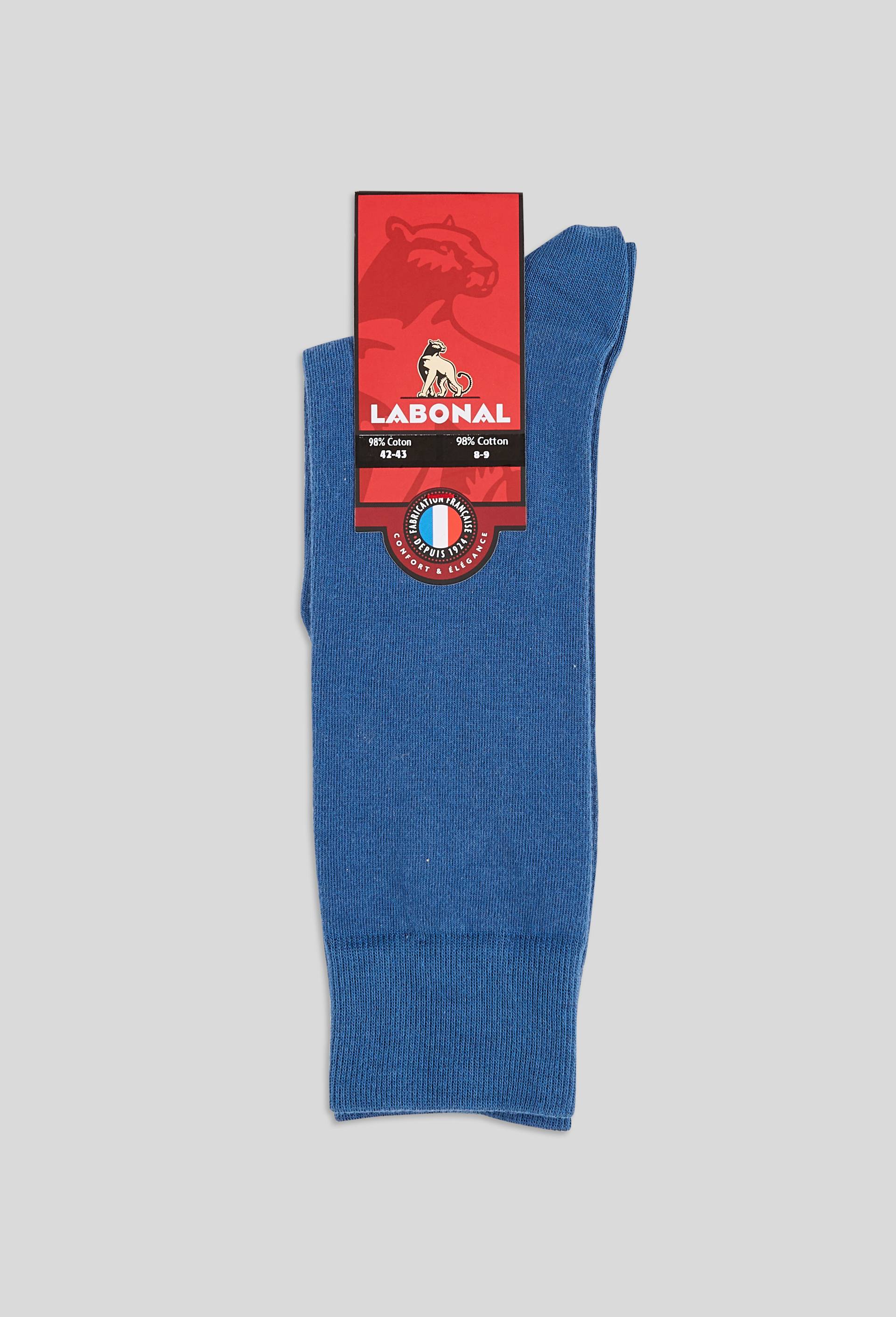 Paire de chaussette en coton Labonal, Bleu, large image number 0