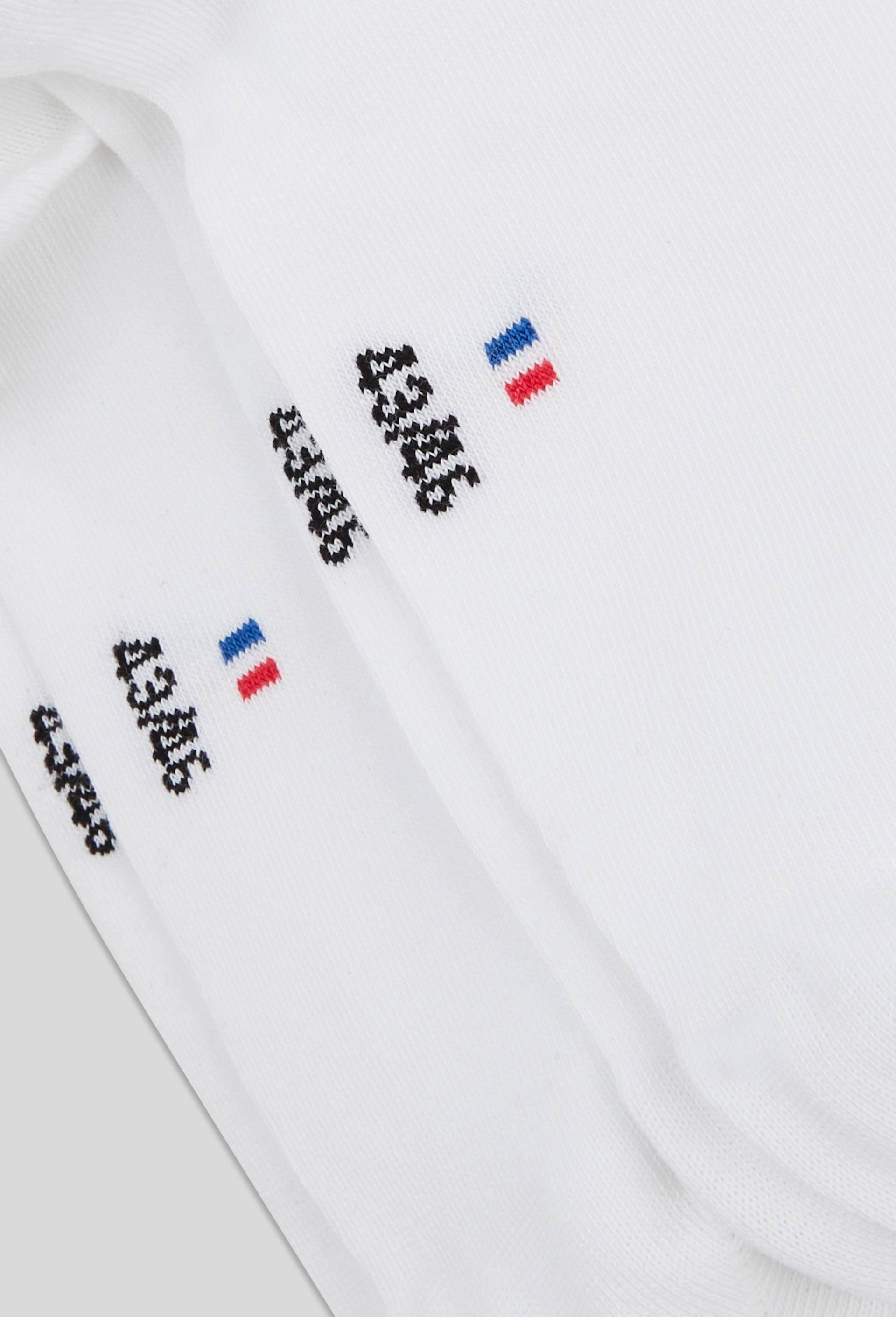 Lot de 2 paires de socquettes en coton Fabrication Française, Blanc, large image number 1