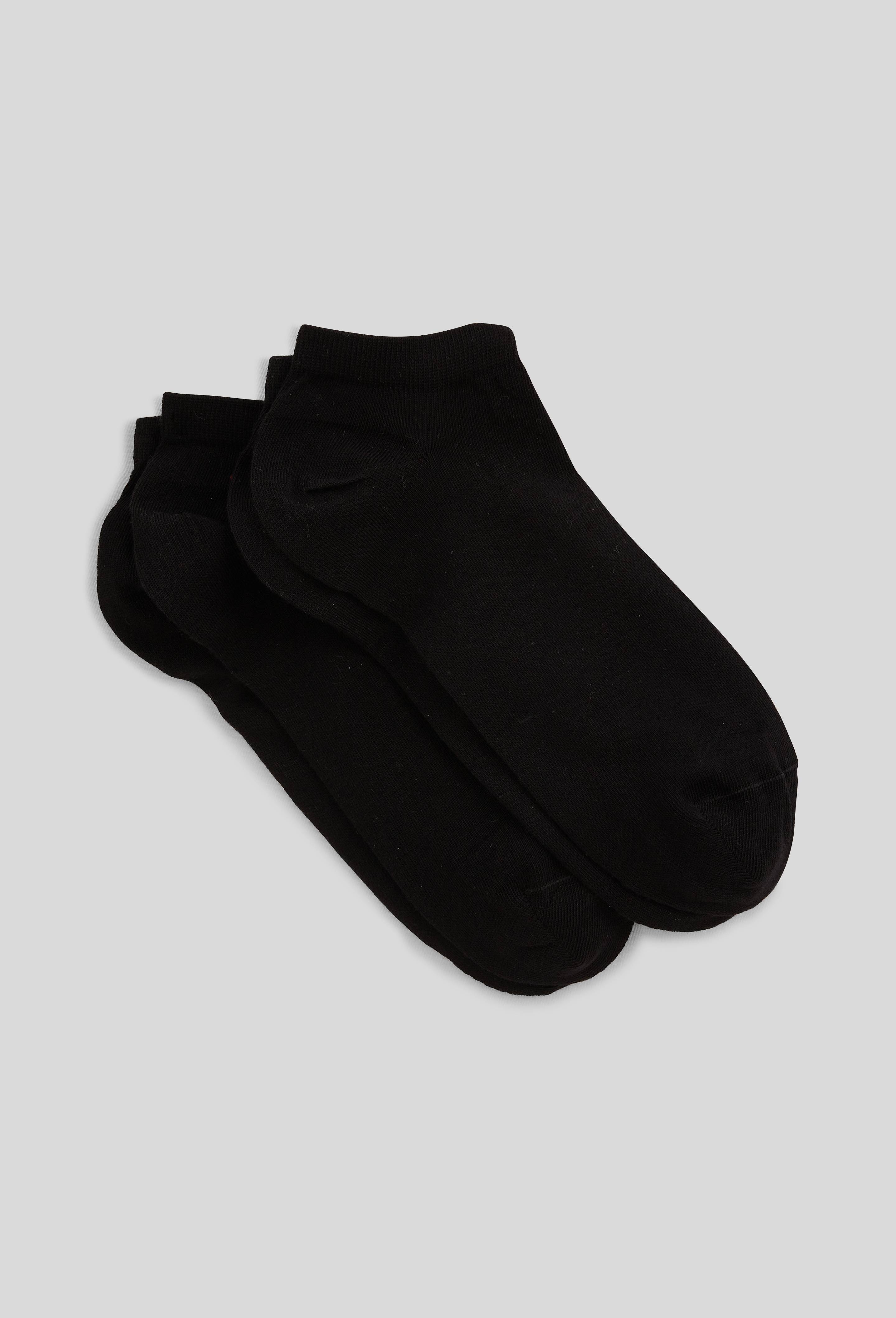 Lot de 2 mini-socquettes en coton DIM, Noir, large image number 1.0
