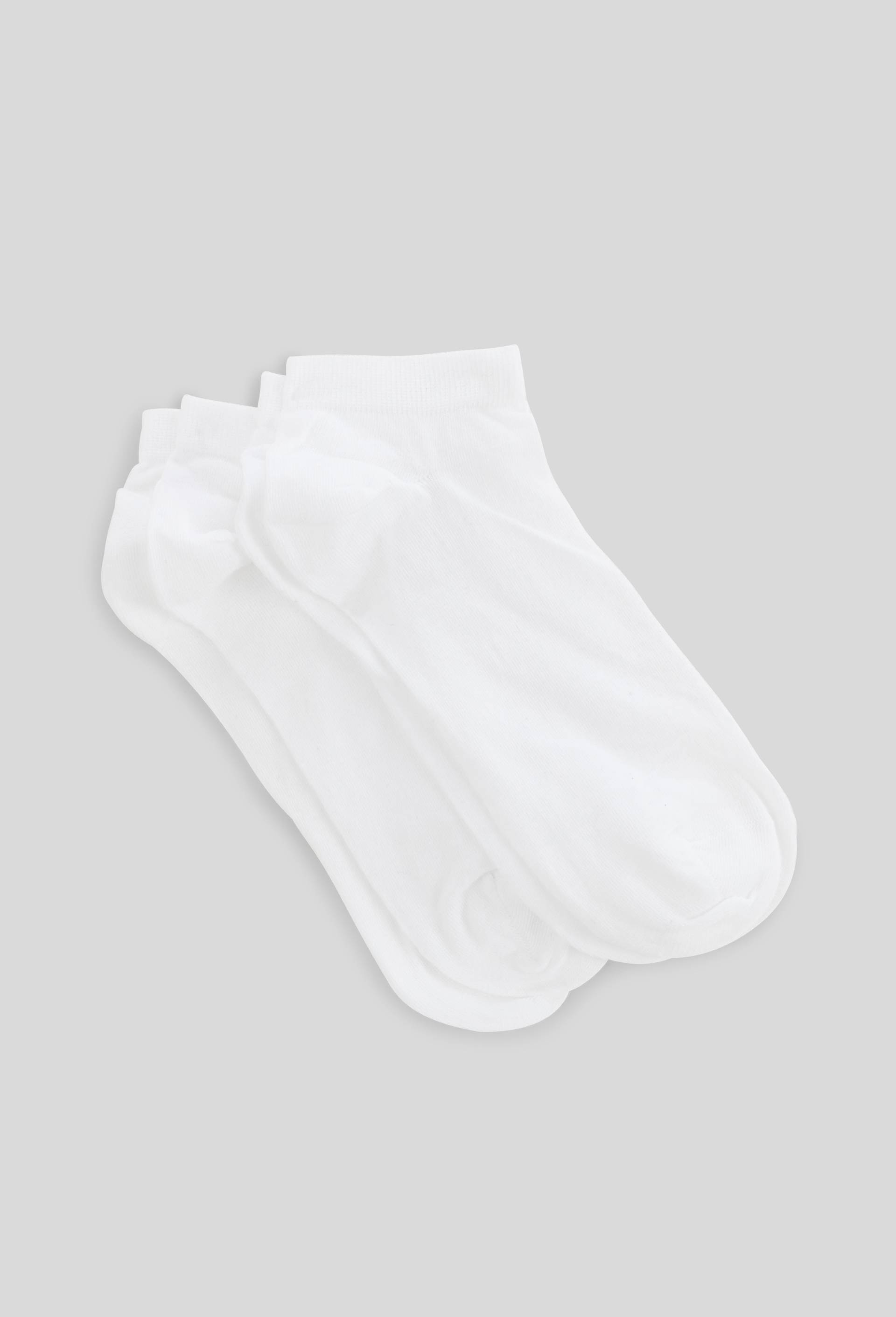Lot de 2 mini-socquettes en coton DIM, Blanc, large image number 1