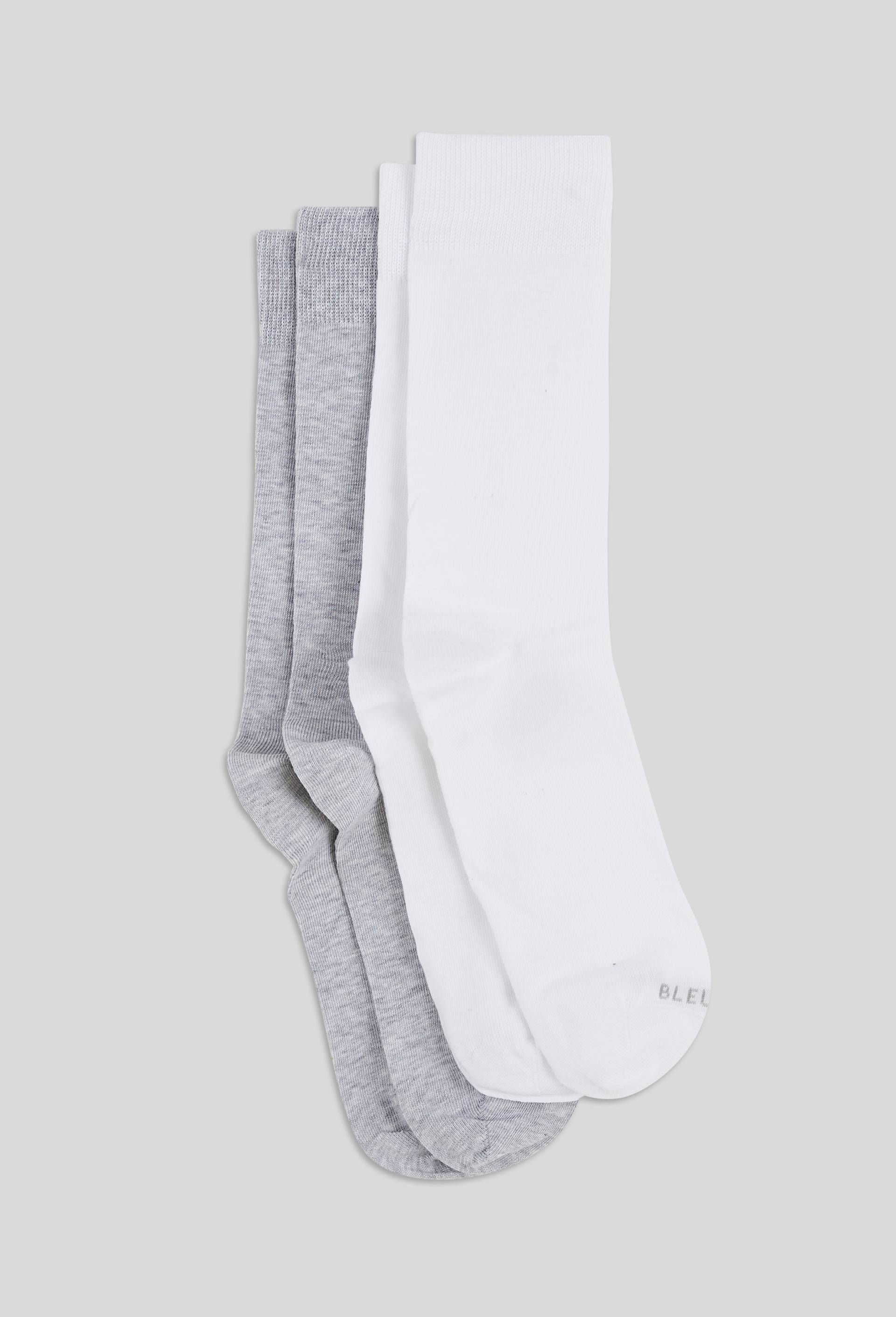 Lot de 2 paires de chaussettes en coton Bleufor&ecirc;t, Blanc, large image number 0