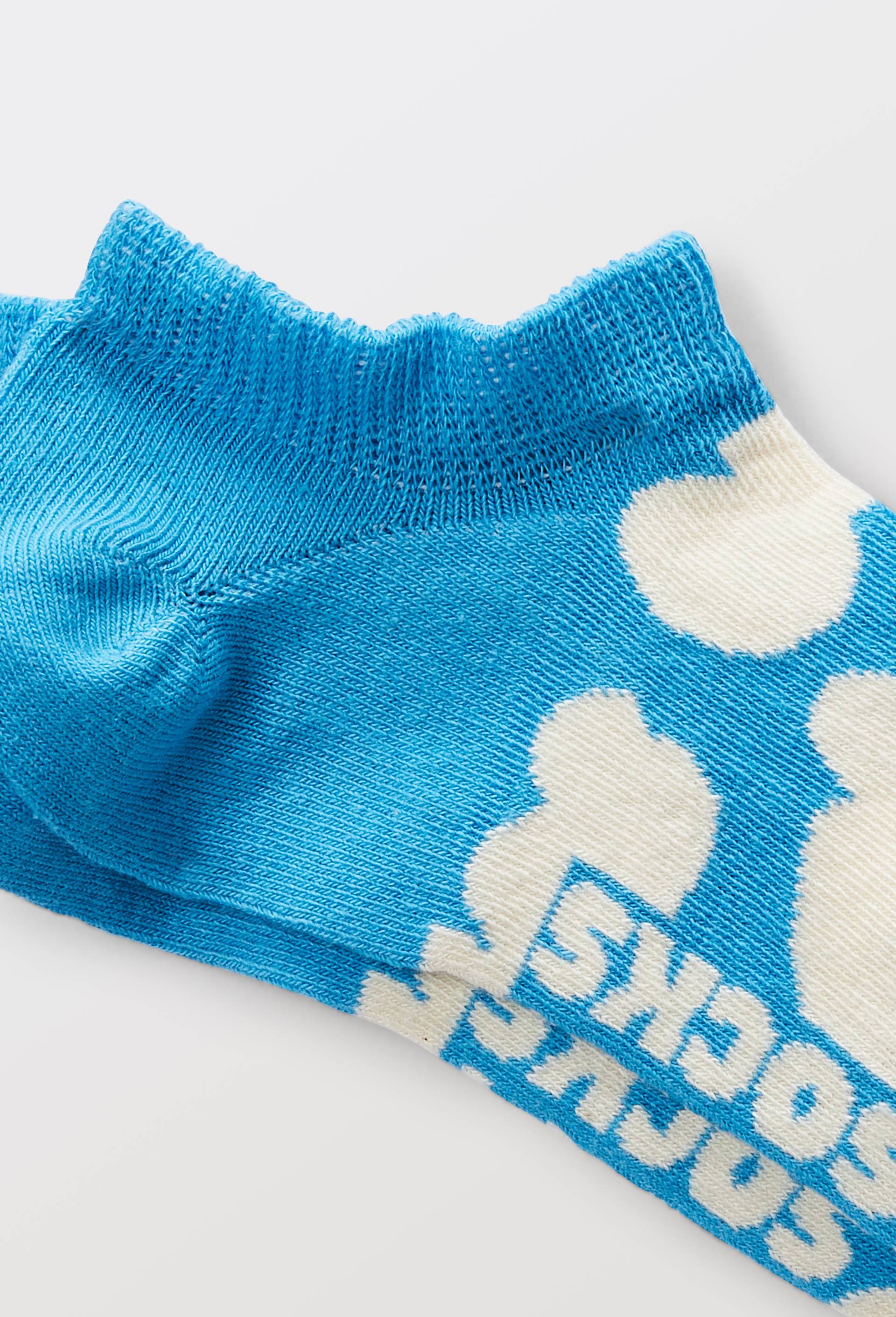 Paire de mini-socquettes &agrave; motif nuage en coton HAPPY SOCKS, Bleu, large image number 1