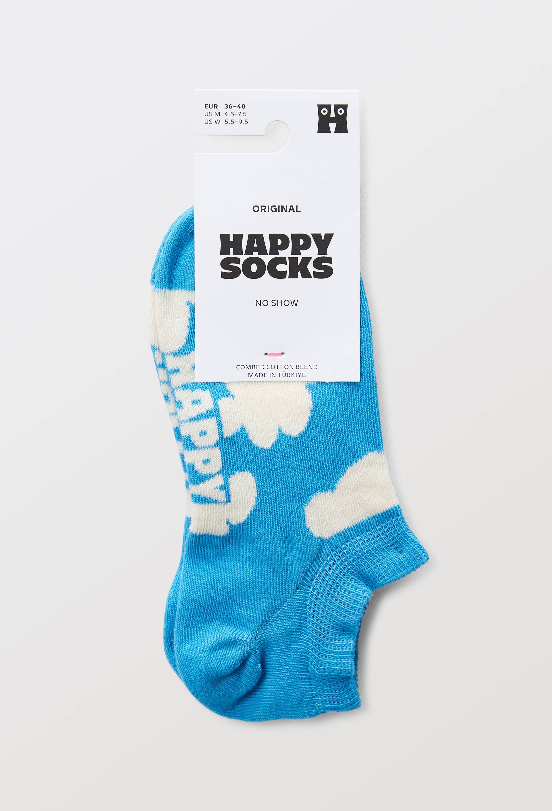 Paire de mini-socquettes &agrave; motif nuage en coton HAPPY SOCKS, Bleu, large image number 2
