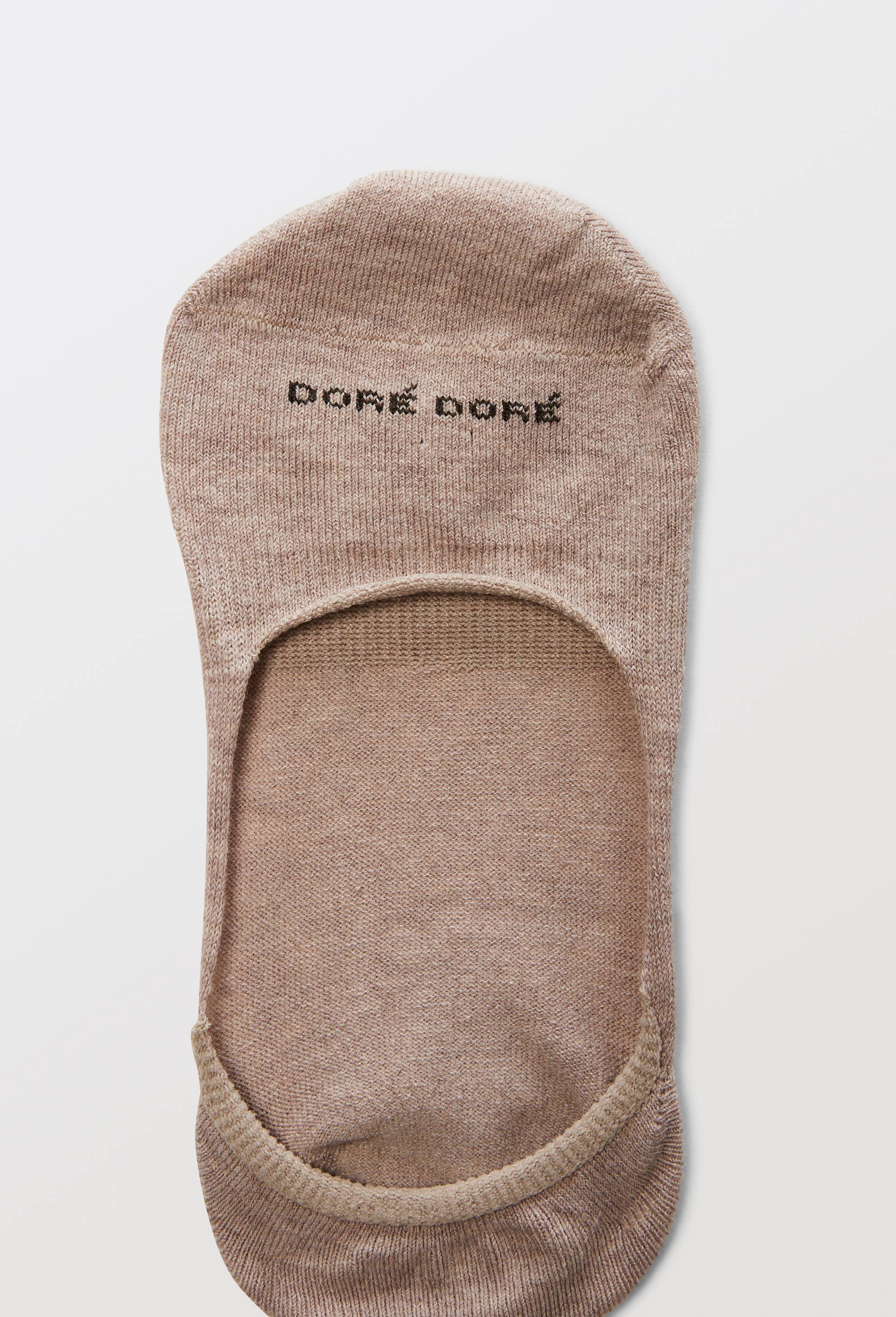 Paire de prot&egrave;ge pied en coton Dor&eacute; Dor&eacute;, Brun clair, large image number 1.0