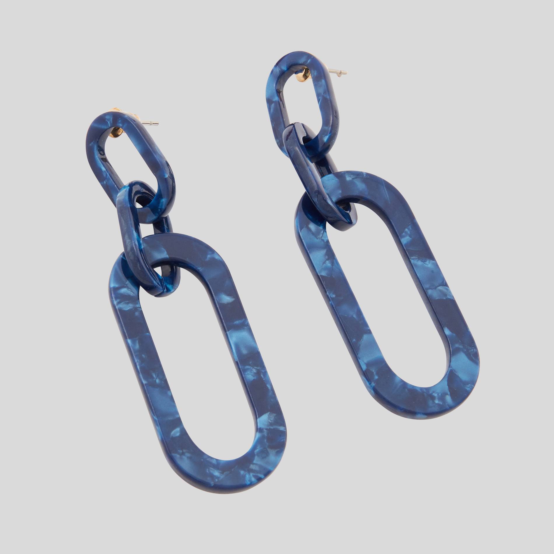 Boucles d oreilles, Bleu, large image number 1