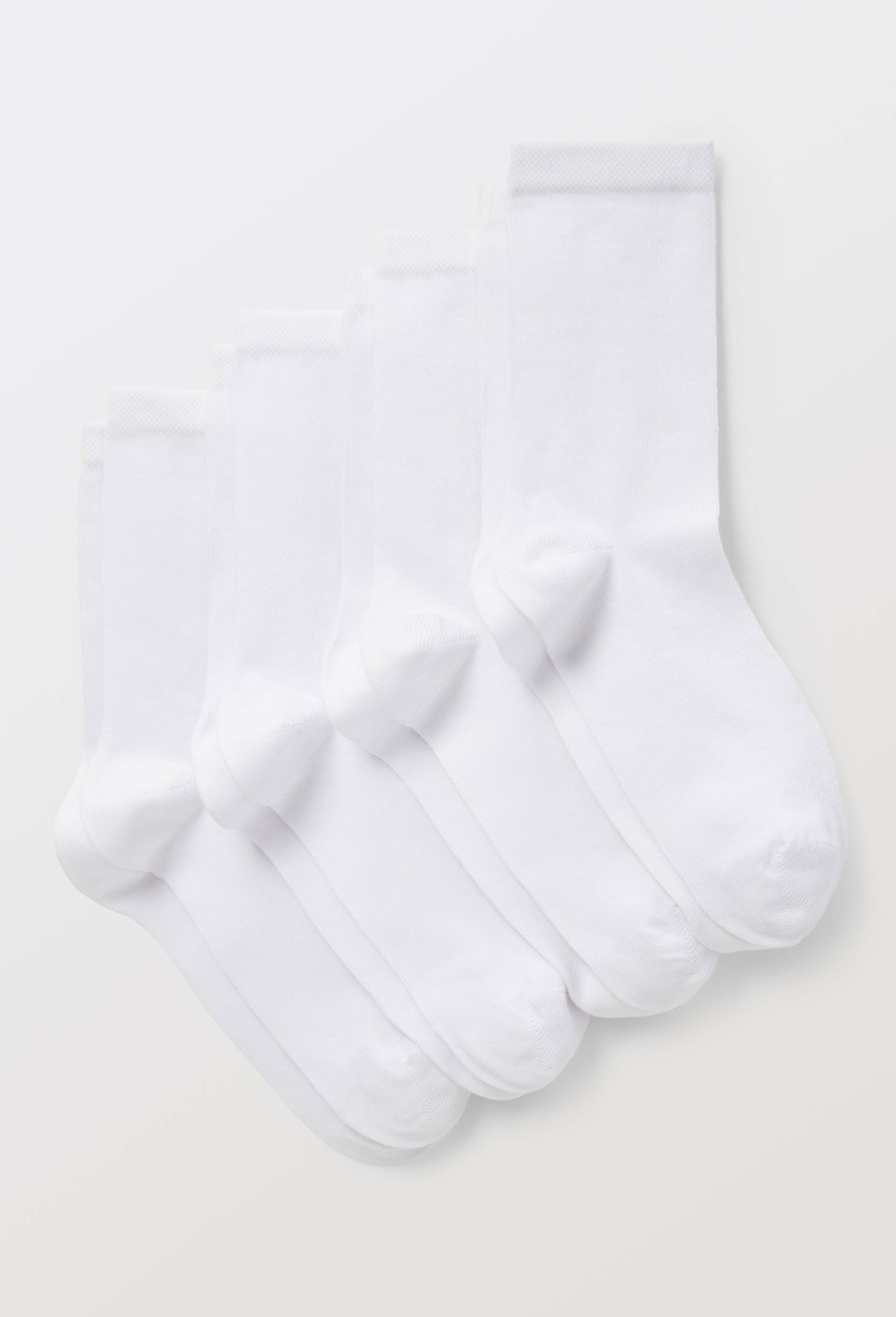 Lot de 4 paires de chaussettes en coton, Blanc, large image number 0.0