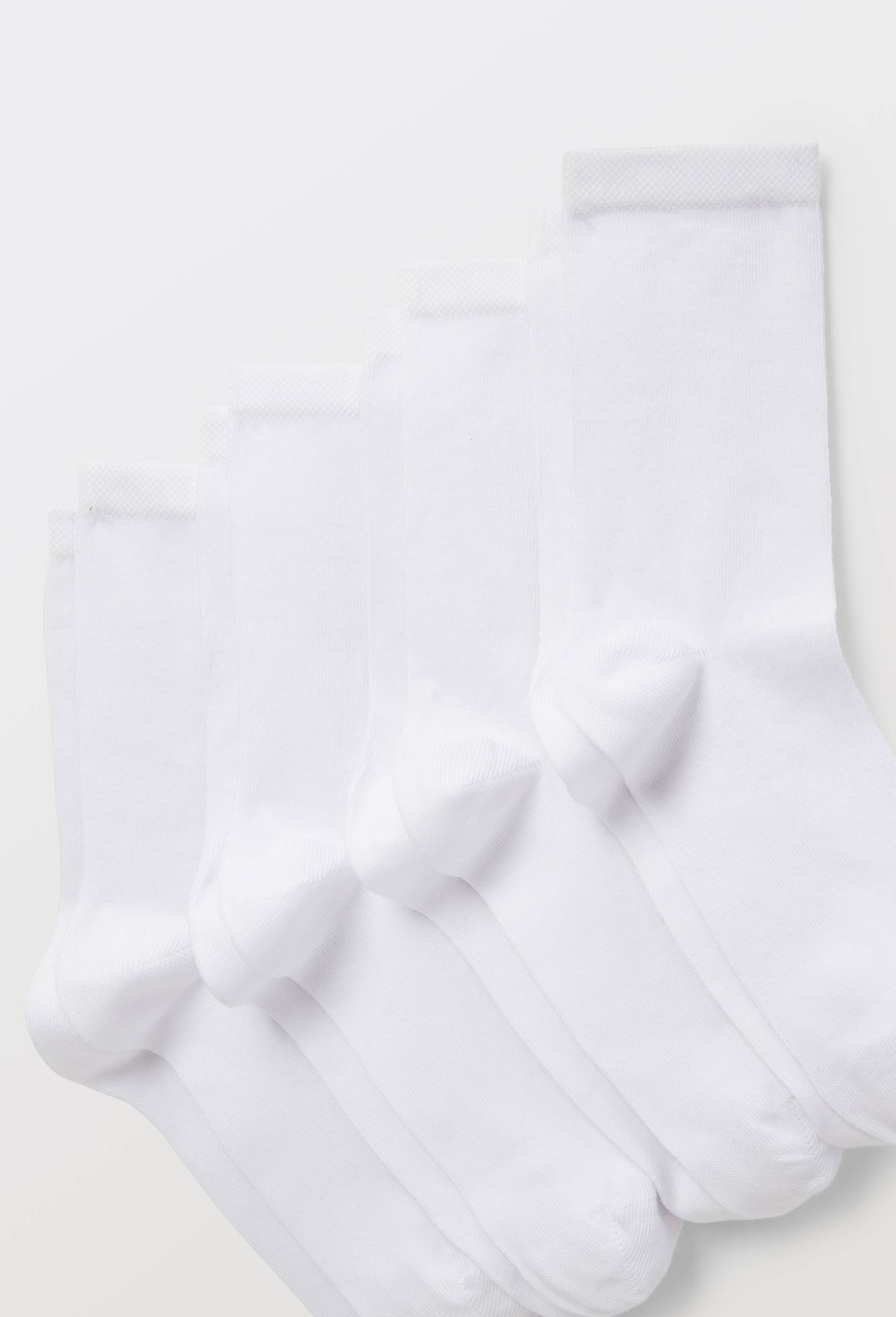 Lot de 4 paires de chaussettes en coton, Blanc, large image number 1