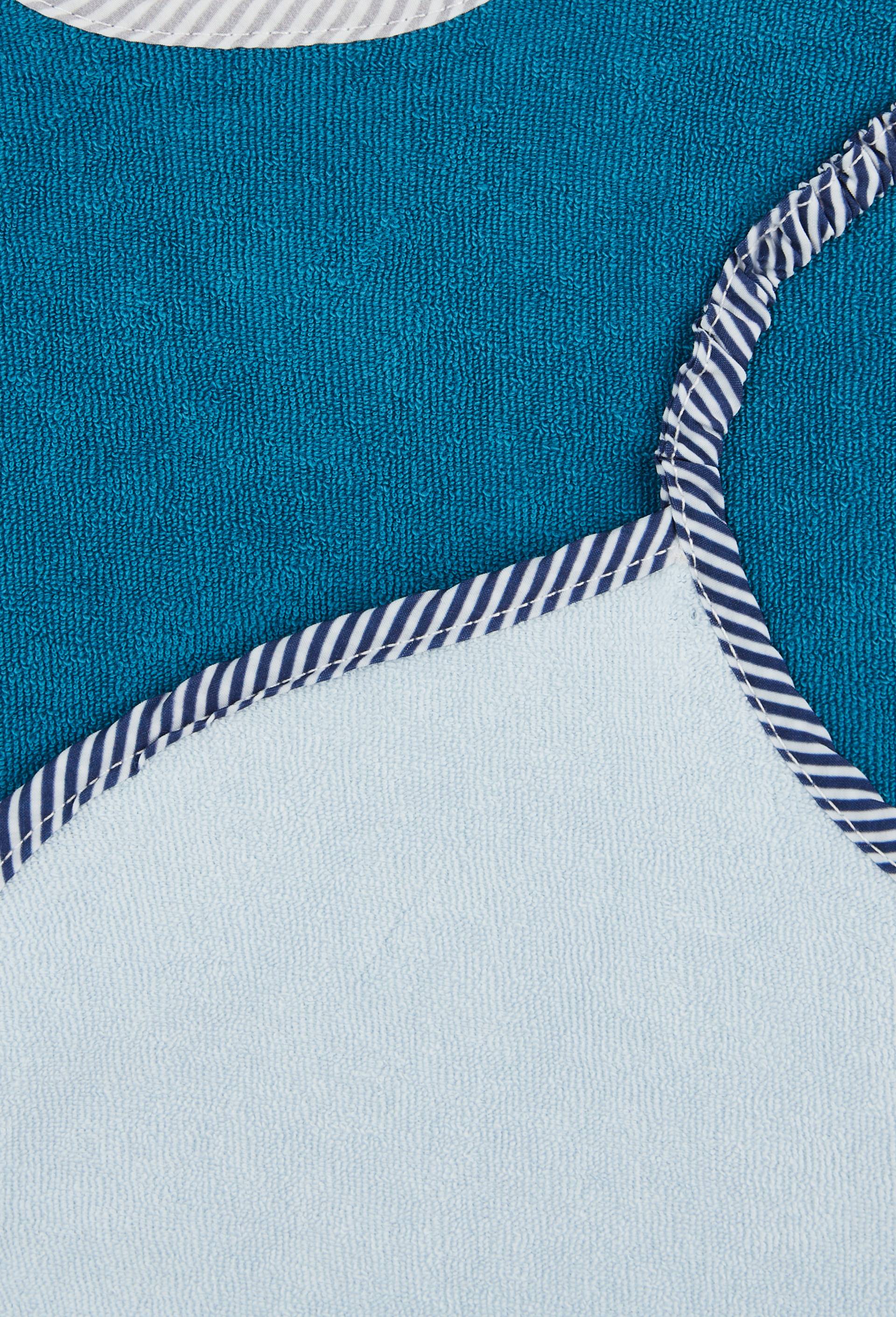 Lot de 2 bavoirs contenant du coton BIO, certifié OEKO-TEX, Bleu foncé, large image number 2