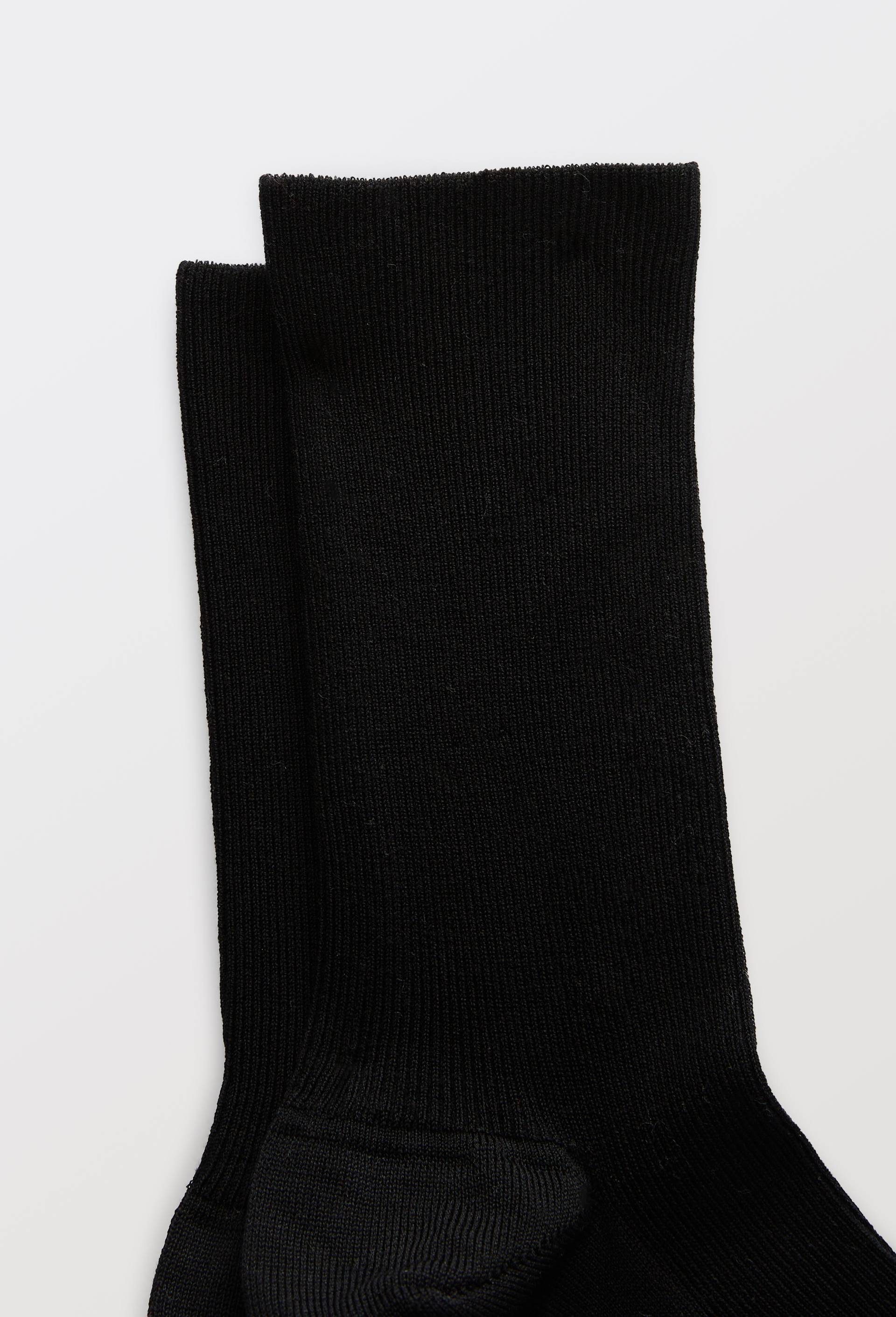 Paire de chaussettes en fil d'&eacute;cosse Labonal, Noir, large image number 1.0