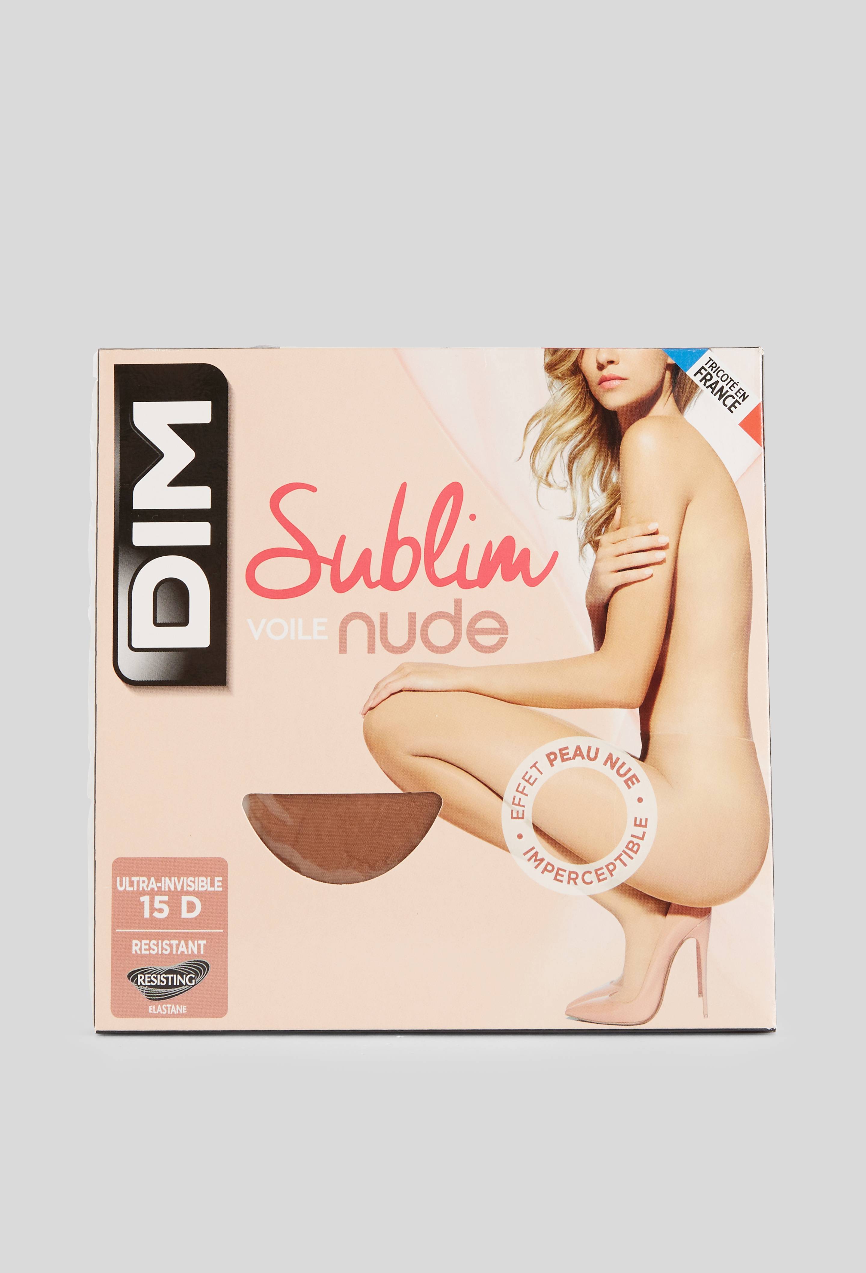 Collant transparent effet peau nue, SUBLIM DIM, Beige clair, large image number 0