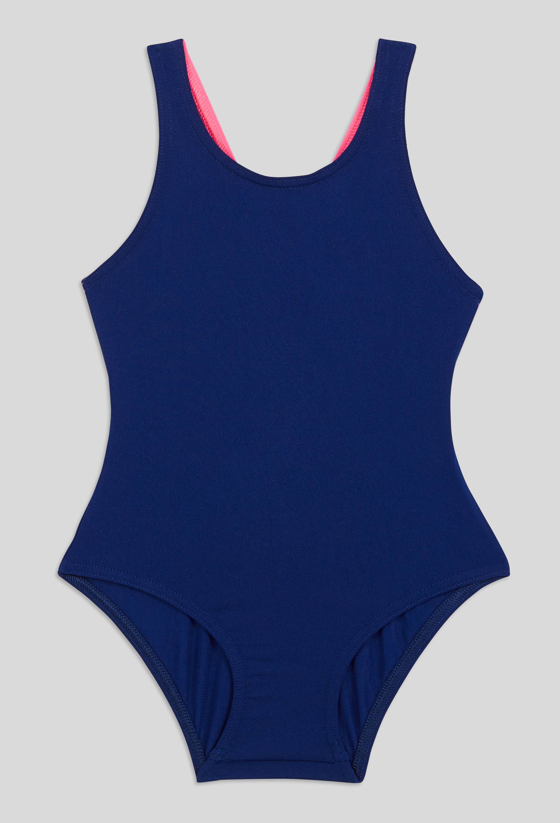 Maillot de bain 1 pi&egrave;ce, Bleu fonc&eacute;, large image number 0