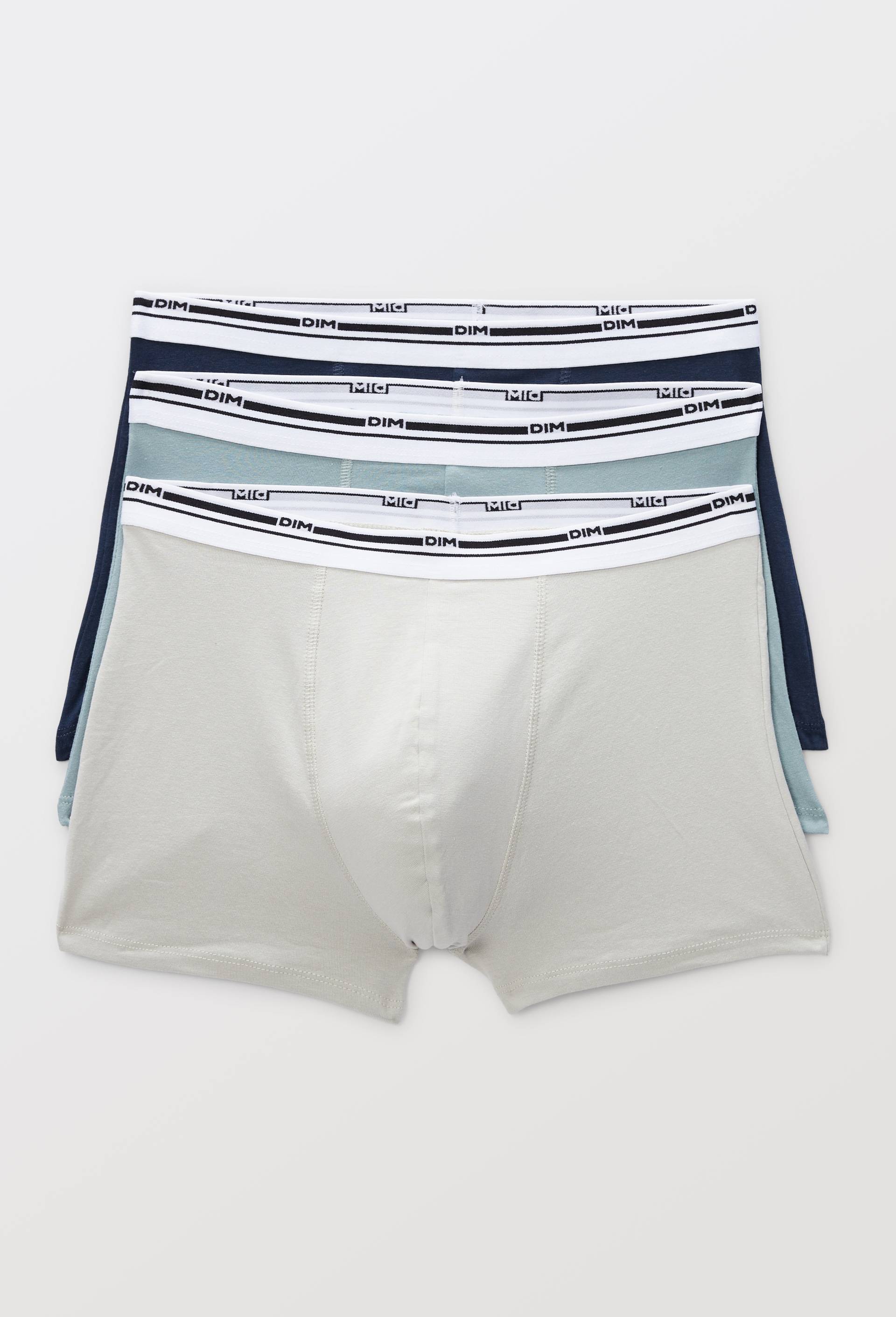 Lot de 3 boxers en coton MULTIDAY COLORS DIM, Bleu fonc&eacute;, large image number 0